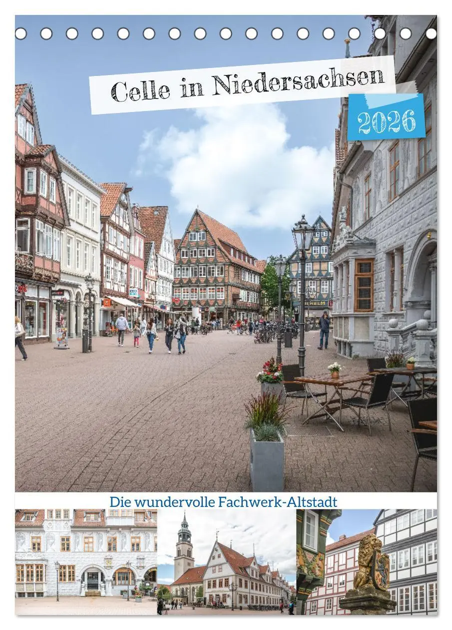 Cover: 9783516329032 | Celle in Niedersachsen (Tischkalender 2026 DIN A5 hoch), CALVENDO...