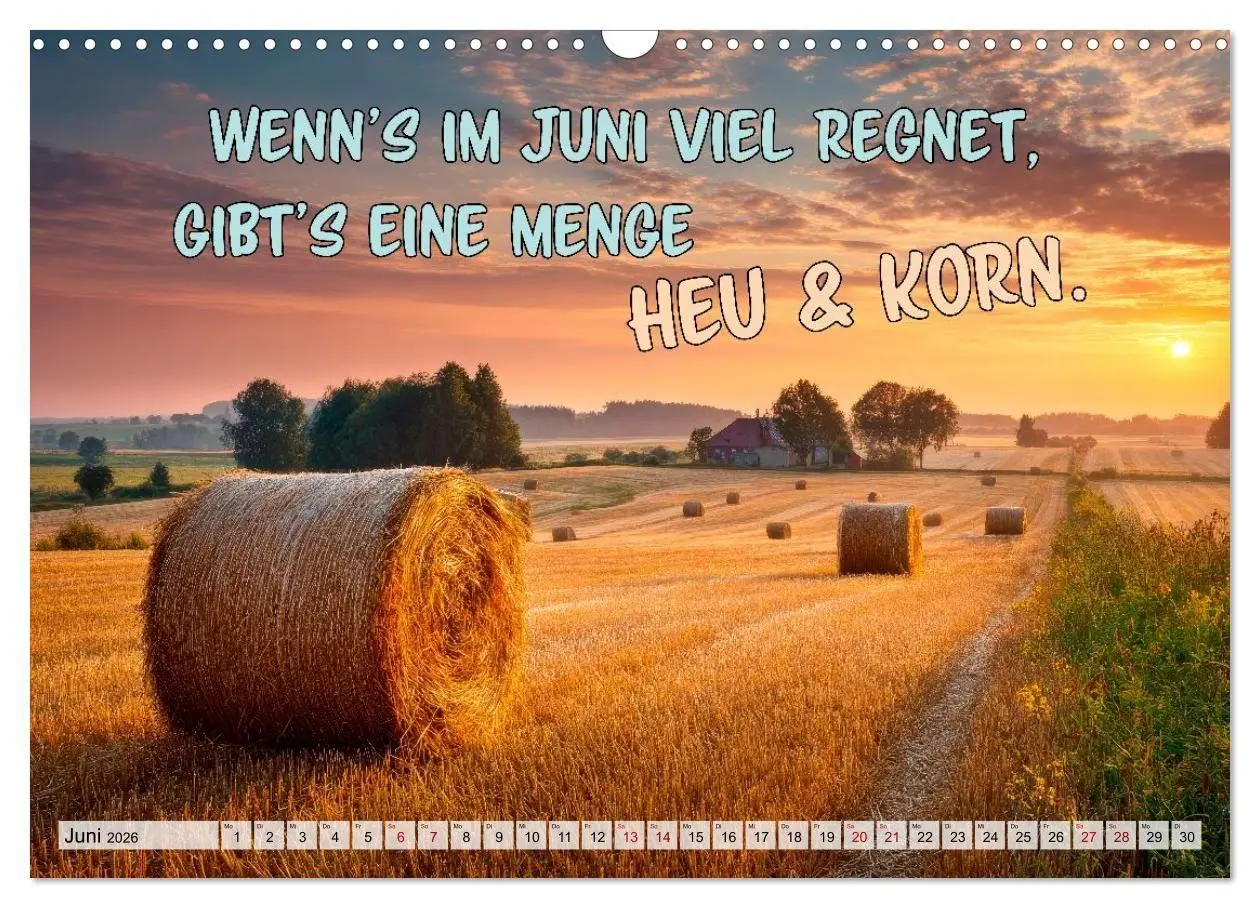 Bild: 9783516709032 | Bauernweisheiten - Stimmen der Natur (Wandkalender 2026 DIN A3...
