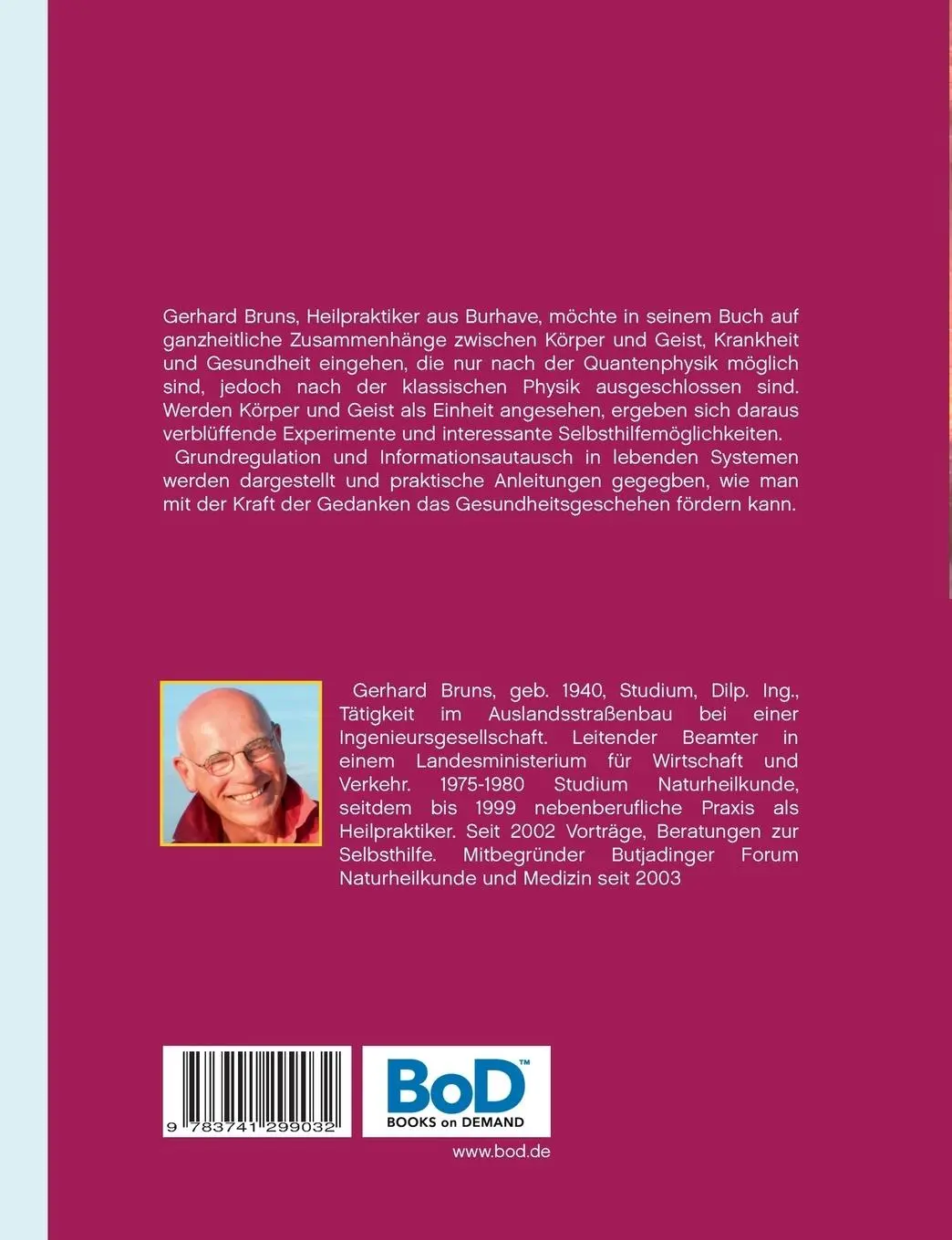 Rückseite: 9783741299032 | Gesundheit Die Macht der Gedanken | Ich helfe mir selbst! | Bruns