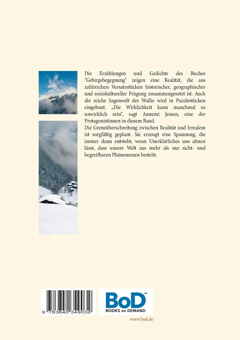 Rückseite: 9783842349032 | Bizarre Begegnungen am Berg | Ulla Klomp | Taschenbuch | 88 S. | 2014