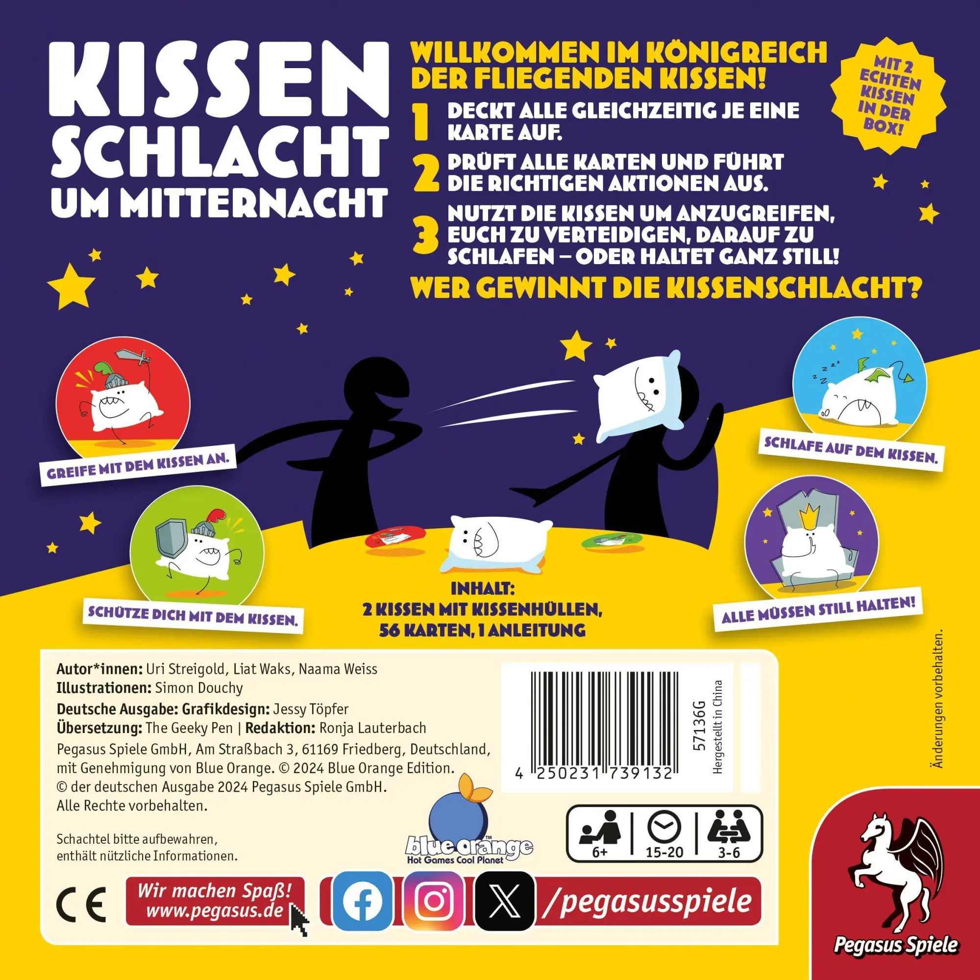 Bild: 4250231739132 | Kissenschlacht um Mitternacht | Uri Streigold | Spiel | 57136G | 2024