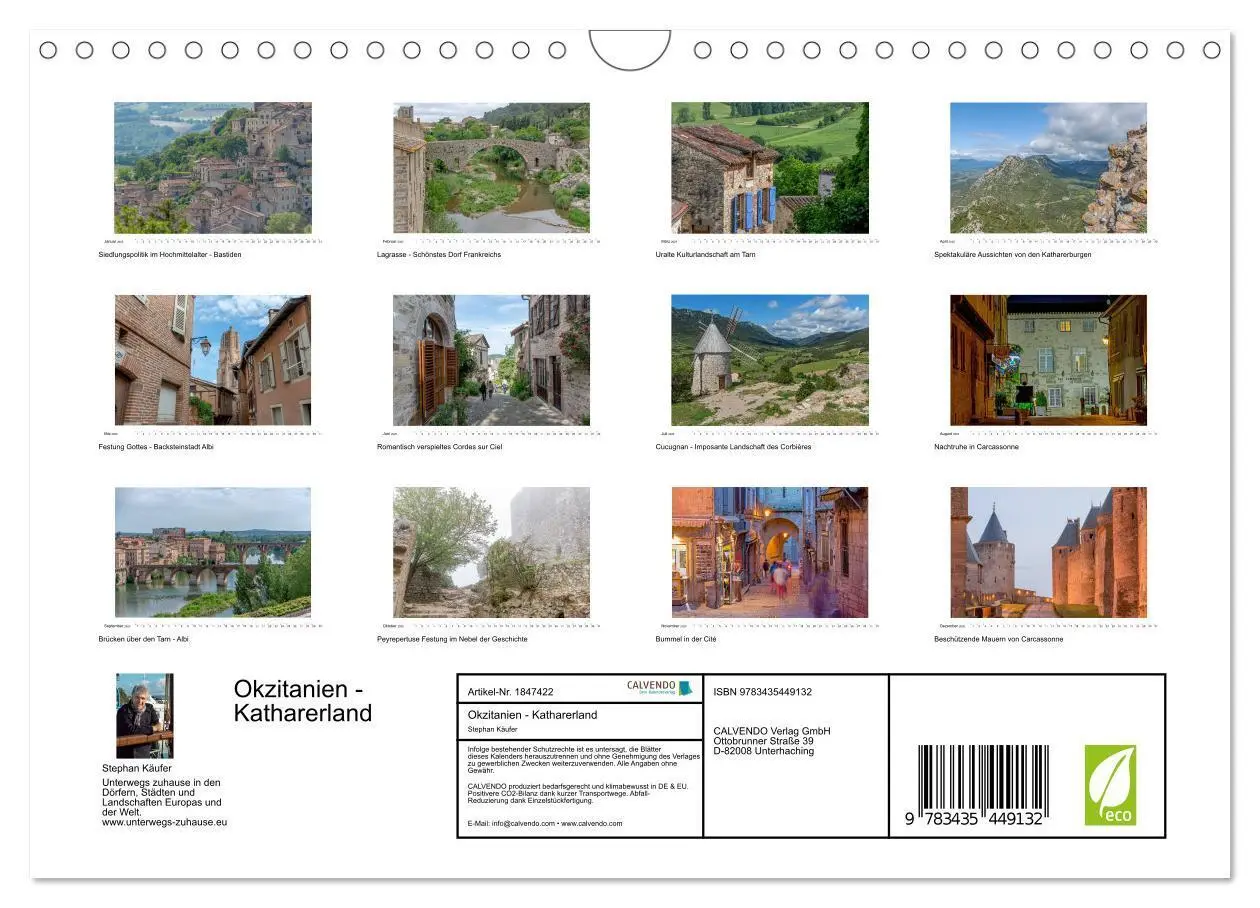 Bild: 9783435449132 | Okzitanien - Katharerland (Wandkalender 2025 DIN A4 quer), CALVENDO...