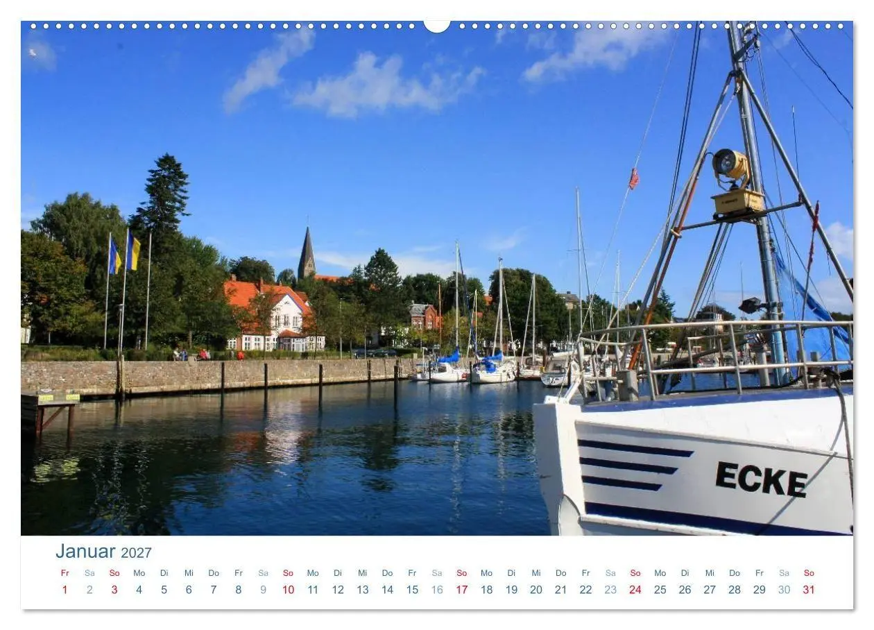 Bild: 9783594089132 | Eckernförde 2027. Impressionen rund um den Hafen (Wandkalender 2027...