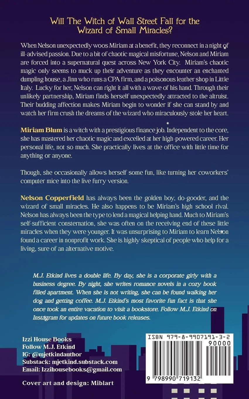 Rückseite: 9798990719132 | The Witch of Wall Street | M. J. Etkind | Taschenbuch | Englisch