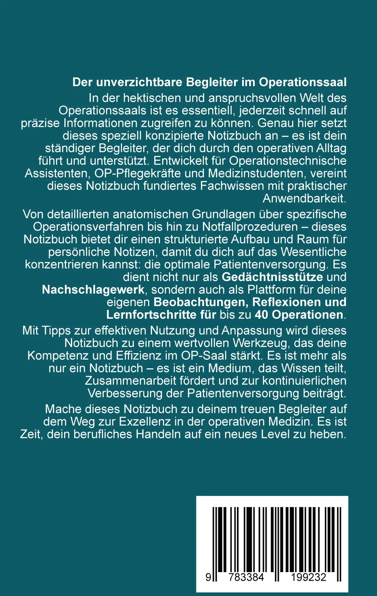 Rückseite: 9783384199232 | Skalpell und Stift | OTA-Blog. at | Taschenbuch | 360 S. | Deutsch