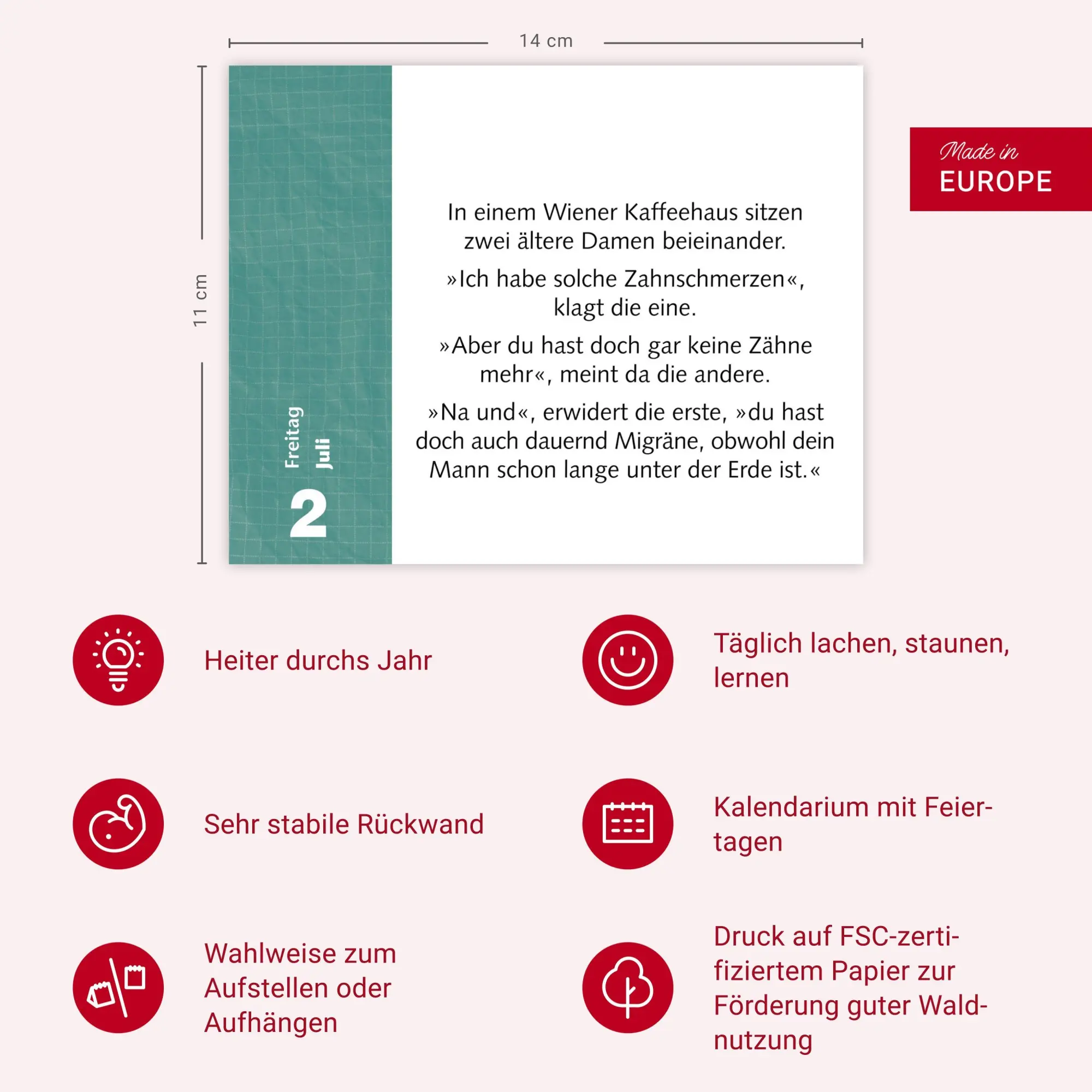 Bild: 9783840039232 | Witzirin Tagesabreißkalender 2027 - Diese Packung enthält: die...