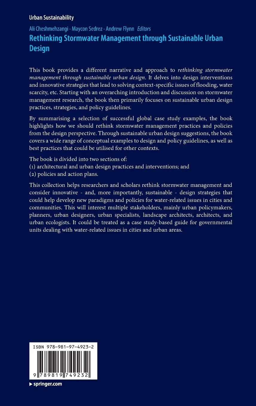 Rückseite: 9789819749232 | Rethinking Stormwater Management through Sustainable Urban Design