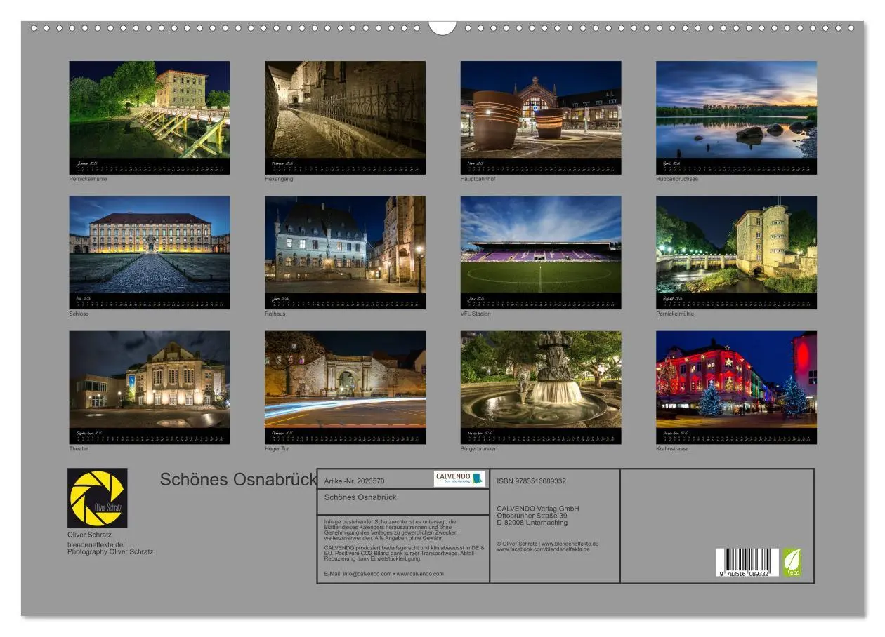 Bild: 9783516089332 | Schönes Osnabrück (Wandkalender 2026 DIN A2 quer), CALVENDO...
