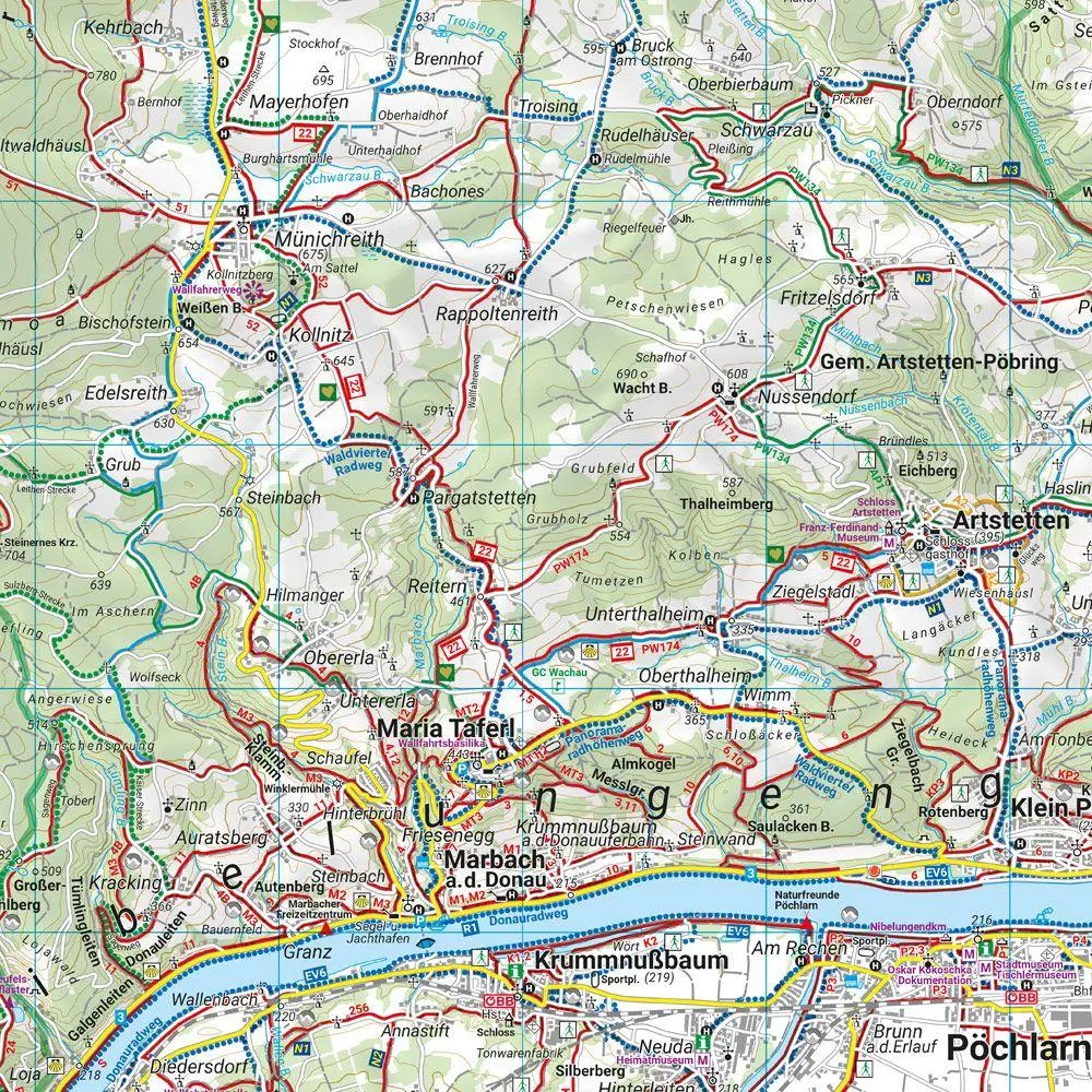 Bild: 9783707919332 | freytag &amp; berndt Wanderkarte WK 0071 Wachau, Welterbesteig -...