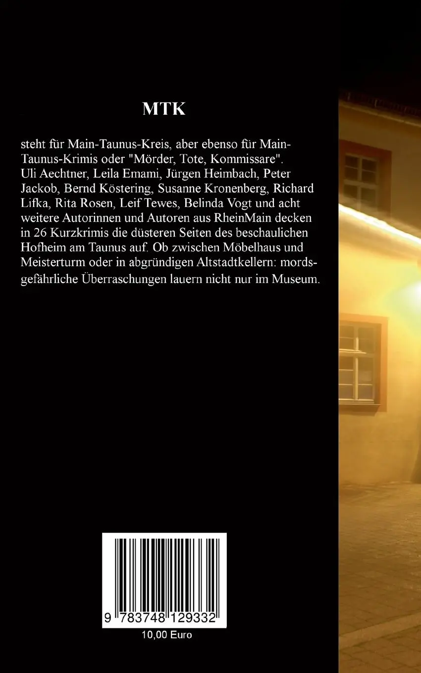 Rückseite: 9783748129332 | Mörder, Tote, Kommissare | Main-Taunus-Krimis | Belinda Vogt | Buch