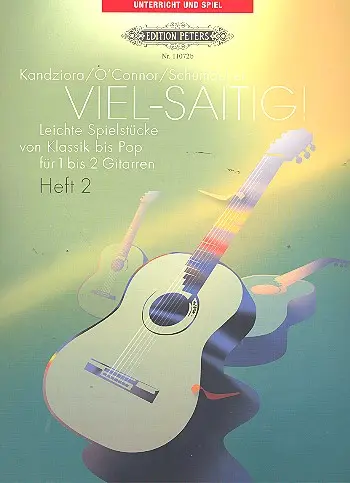 Cover: 9790014109332 | Viel-Saitig! Easy Pieces for 1 or 2 guitars Vol.2 | Various | Partitur
