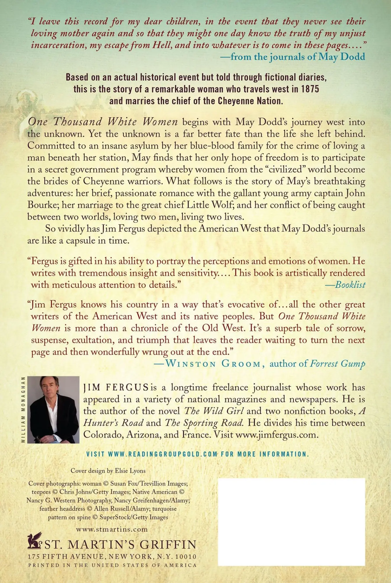 Rückseite: 9780312199432 | One Thousand White Women | The Journals of May Dodd | Jim Fergus