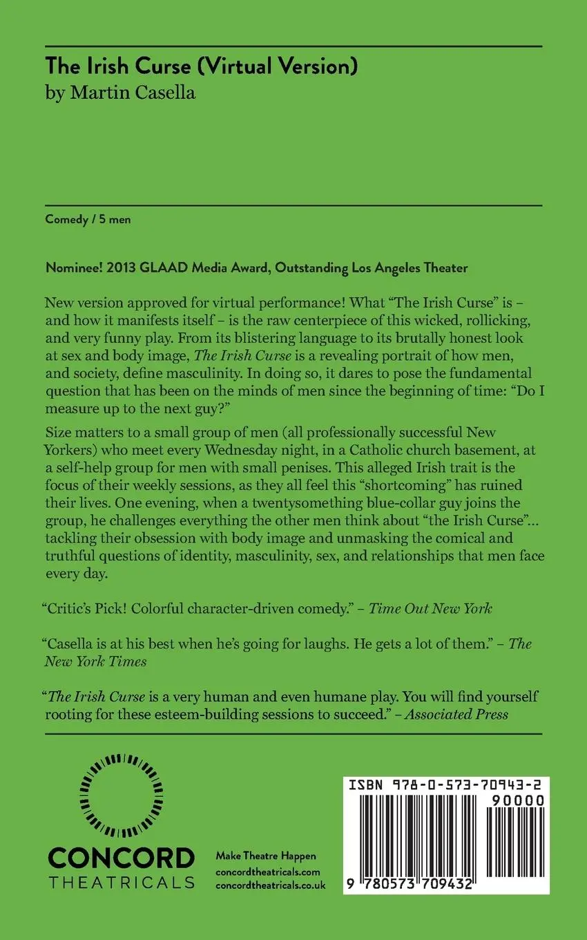 Rückseite: 9780573709432 | The Irish Curse (Virtual Version) | Martin Casella | Taschenbuch