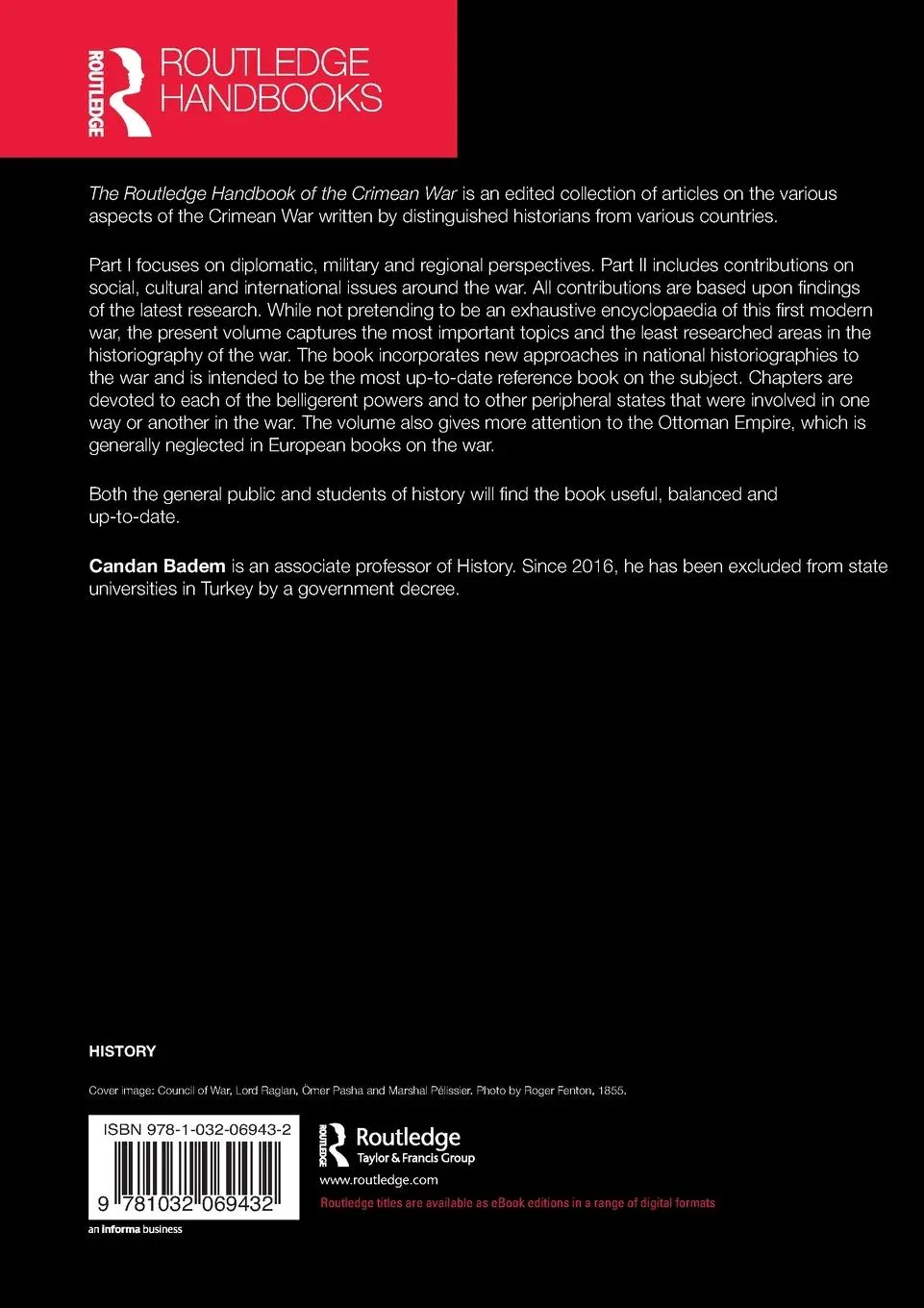 Rückseite: 9781032069432 | The Routledge Handbook of the Crimean War | Candan Badem | Taschenbuch