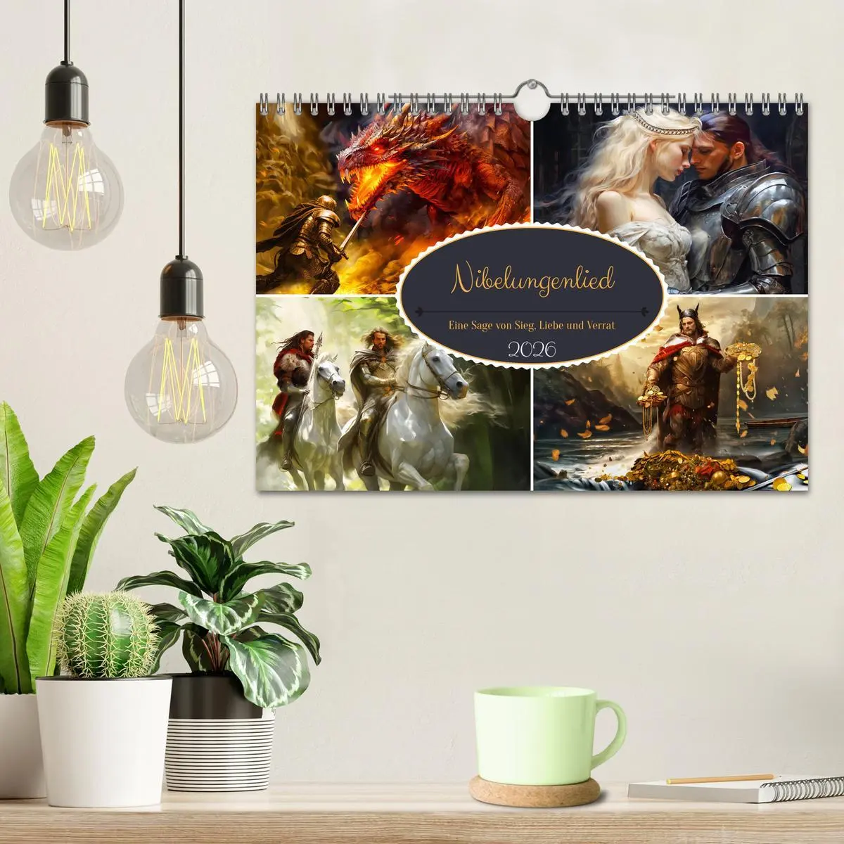 Bild: 9783457369432 | Nibelungenlied - Eine Sage von Sieg, Liebe und Verrat (Wandkalender...