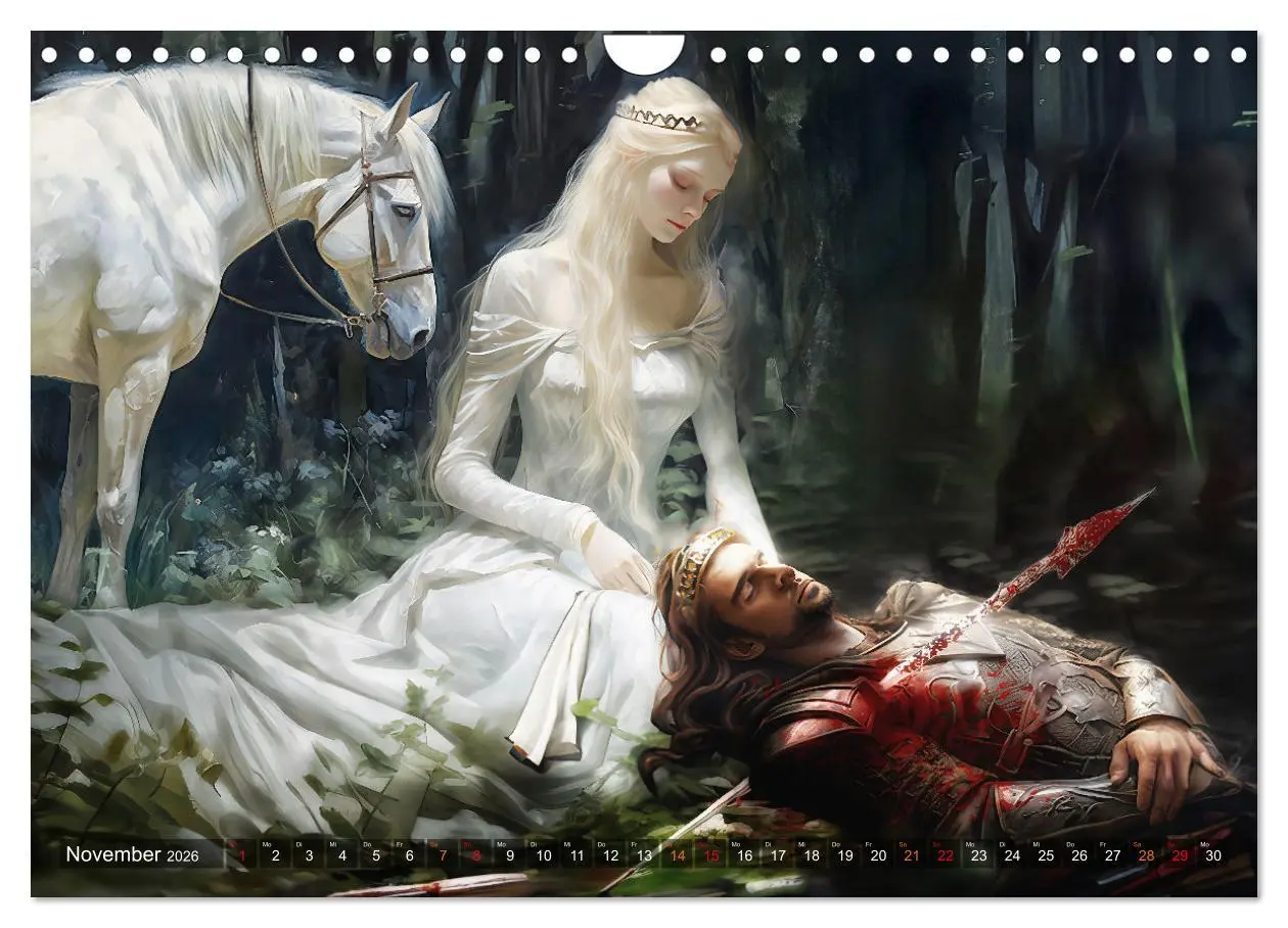 Bild: 9783457369432 | Nibelungenlied - Eine Sage von Sieg, Liebe und Verrat (Wandkalender...