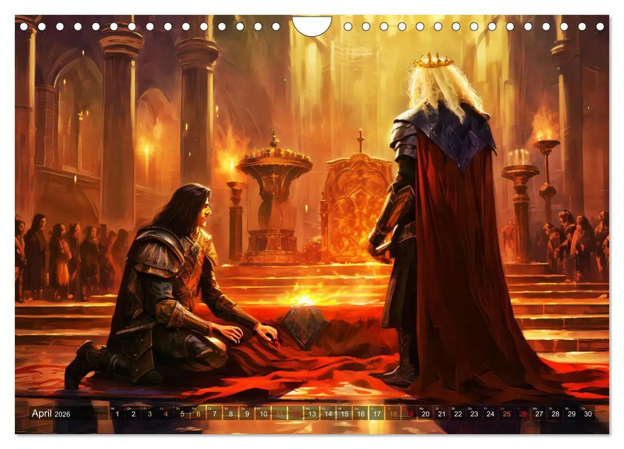 Bild: 9783457369432 | Nibelungenlied - Eine Sage von Sieg, Liebe und Verrat (Wandkalender...