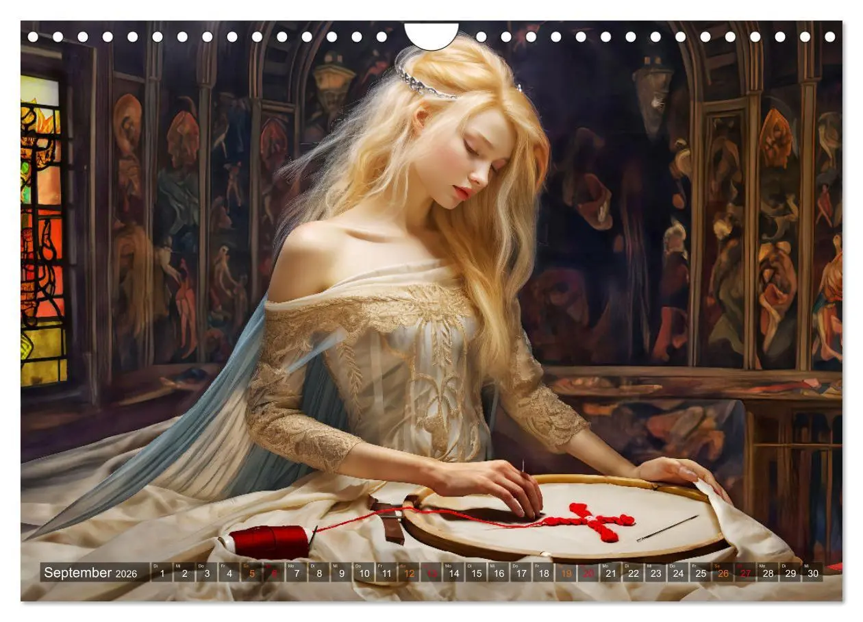 Bild: 9783457369432 | Nibelungenlied - Eine Sage von Sieg, Liebe und Verrat (Wandkalender...