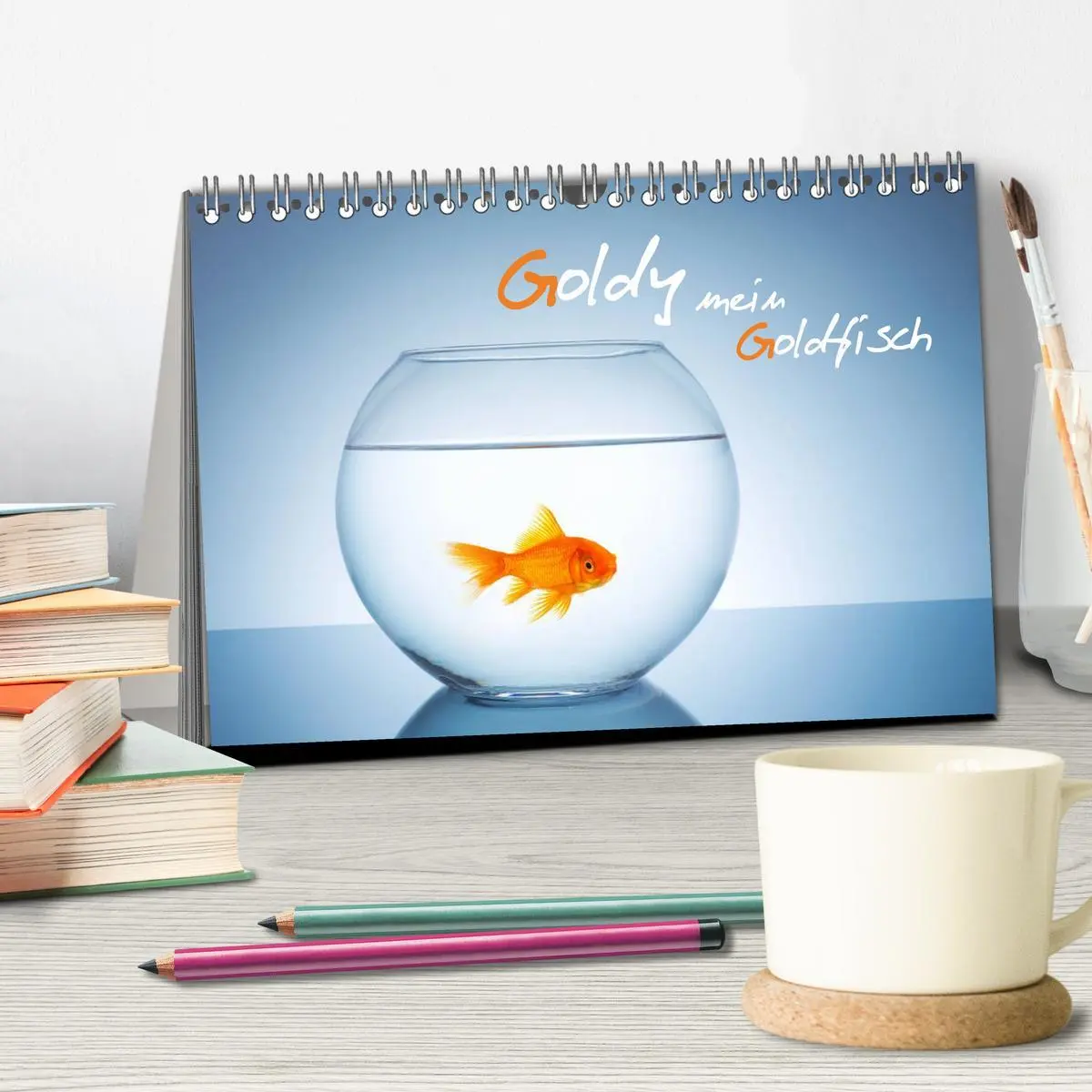 Bild: 9783457989432 | Goldy - mein Goldfisch (Tischkalender 2026 DIN A5 quer), CALVENDO...