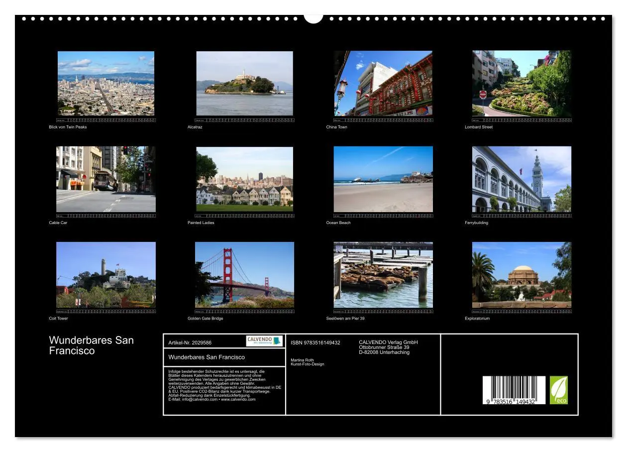 Bild: 9783516149432 | Wunderbares San Francisco (hochwertiger Premium Wandkalender 2026...