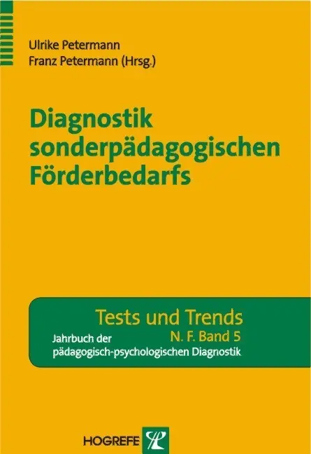 Cover: 9783801719432 | Diagnostik sonderpädagogischen Förderbedarfs | Franz Petermann (u. a.)