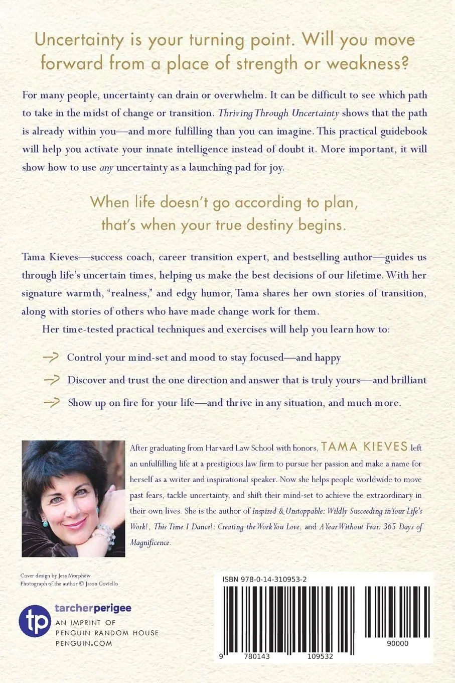 Rückseite: 9780143109532 | Thriving Through Uncertainty | Tama Kieves | Taschenbuch | Englisch