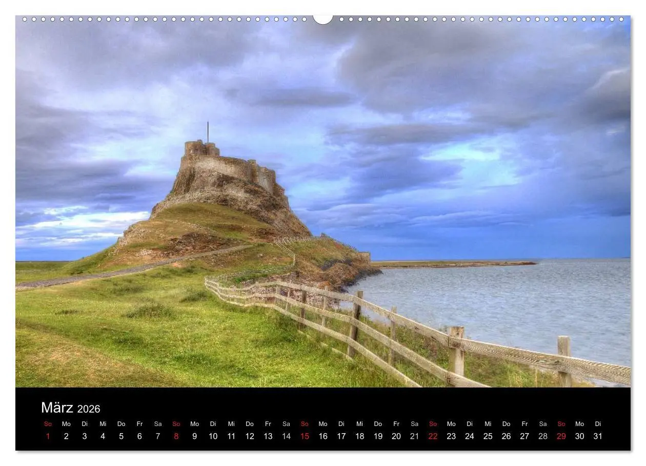 Bild: 9783516139532 | Holy Island - England (Wandkalender 2026 DIN A2 quer), CALVENDO...