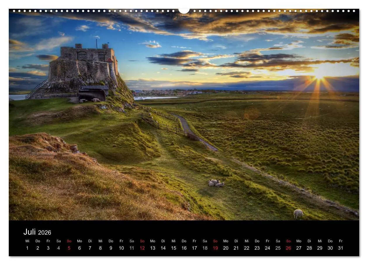Bild: 9783516139532 | Holy Island - England (Wandkalender 2026 DIN A2 quer), CALVENDO...