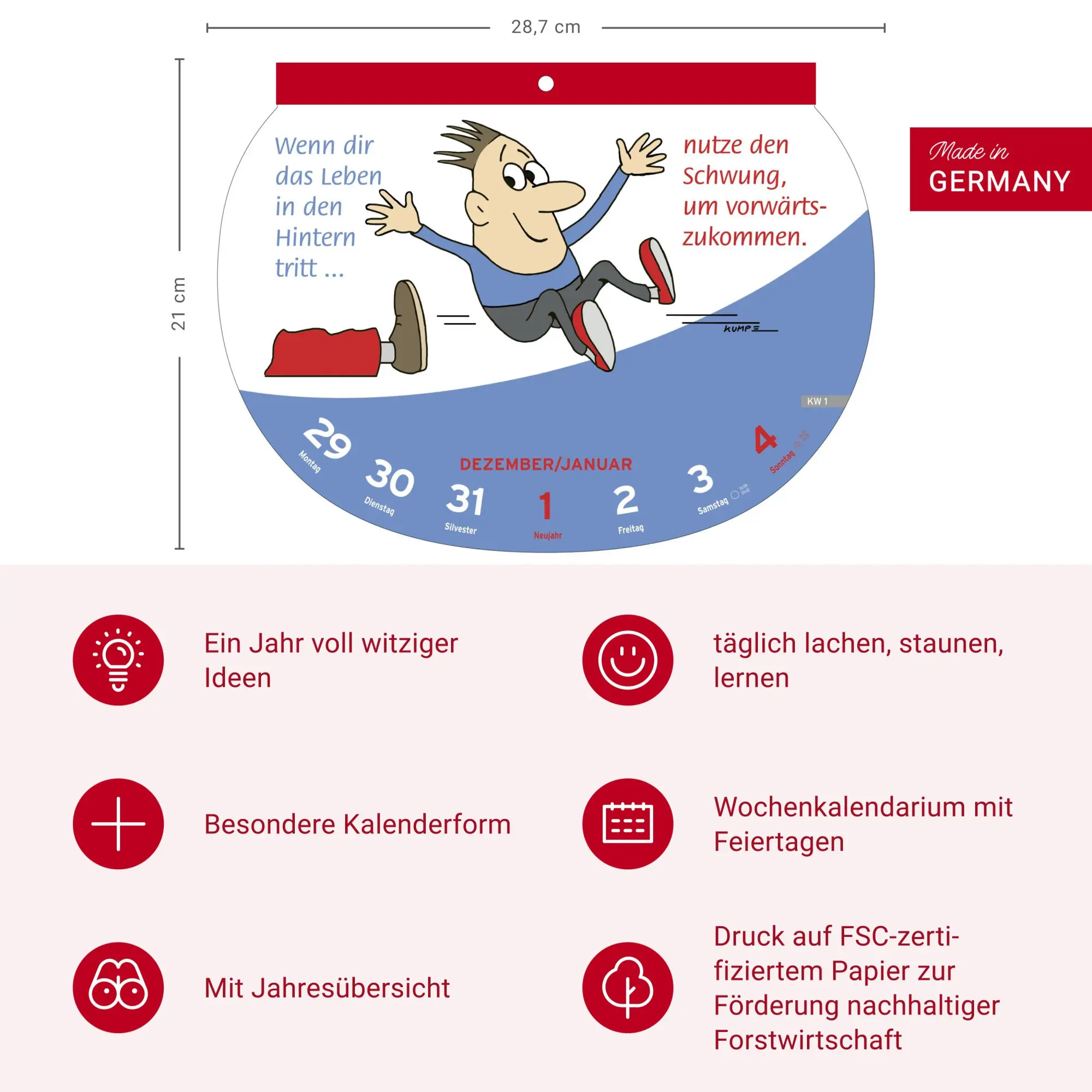 Bild: 9783756409532 | Dumme Sprüche Kalender 2026 - Für Gescheite! | Heye | Kalender | 57 S.
