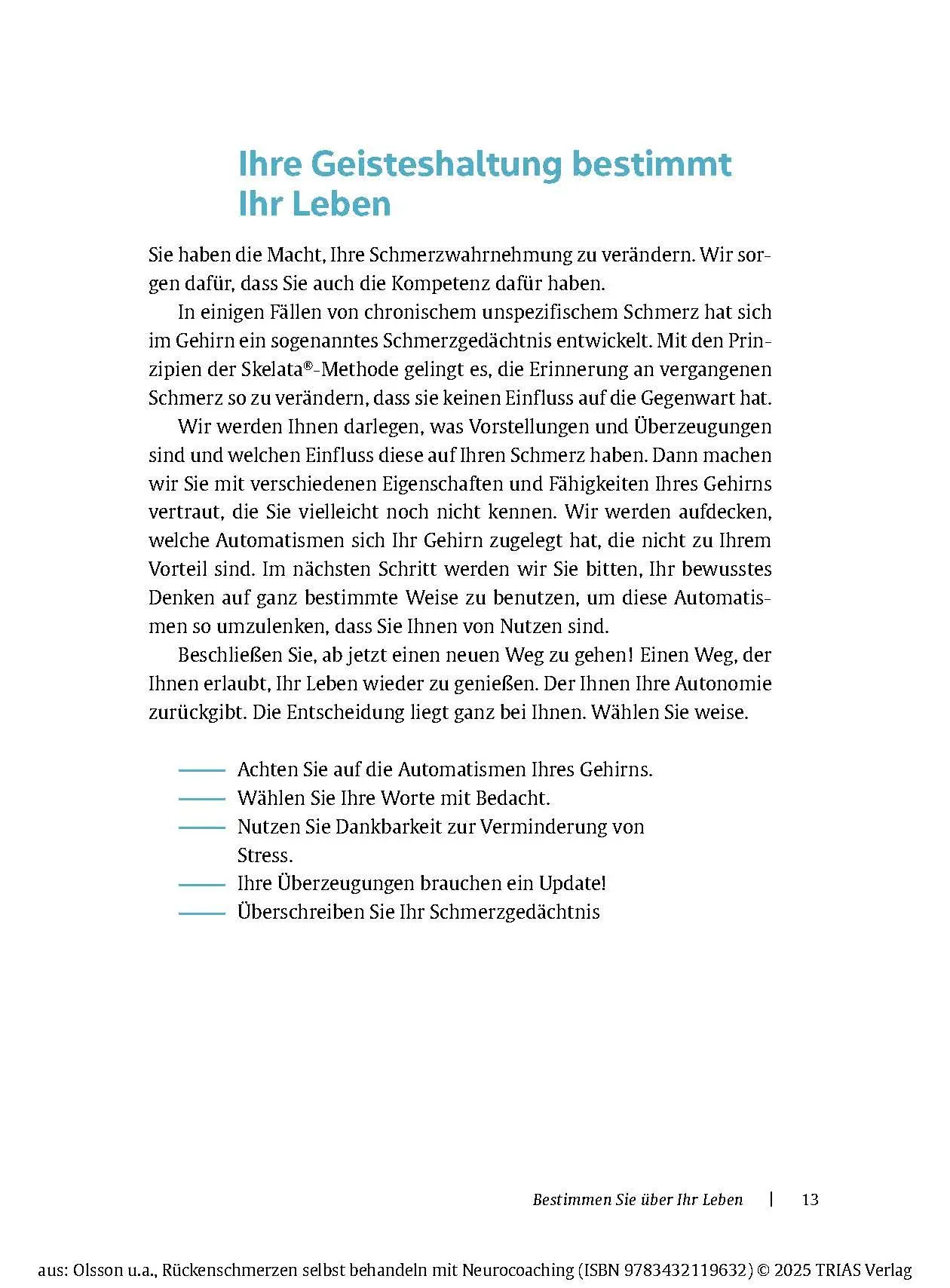 Bild: 9783432119632 | Rückenschmerzen selbst behandeln mit Neurocoaching | Olsson (u. a.)