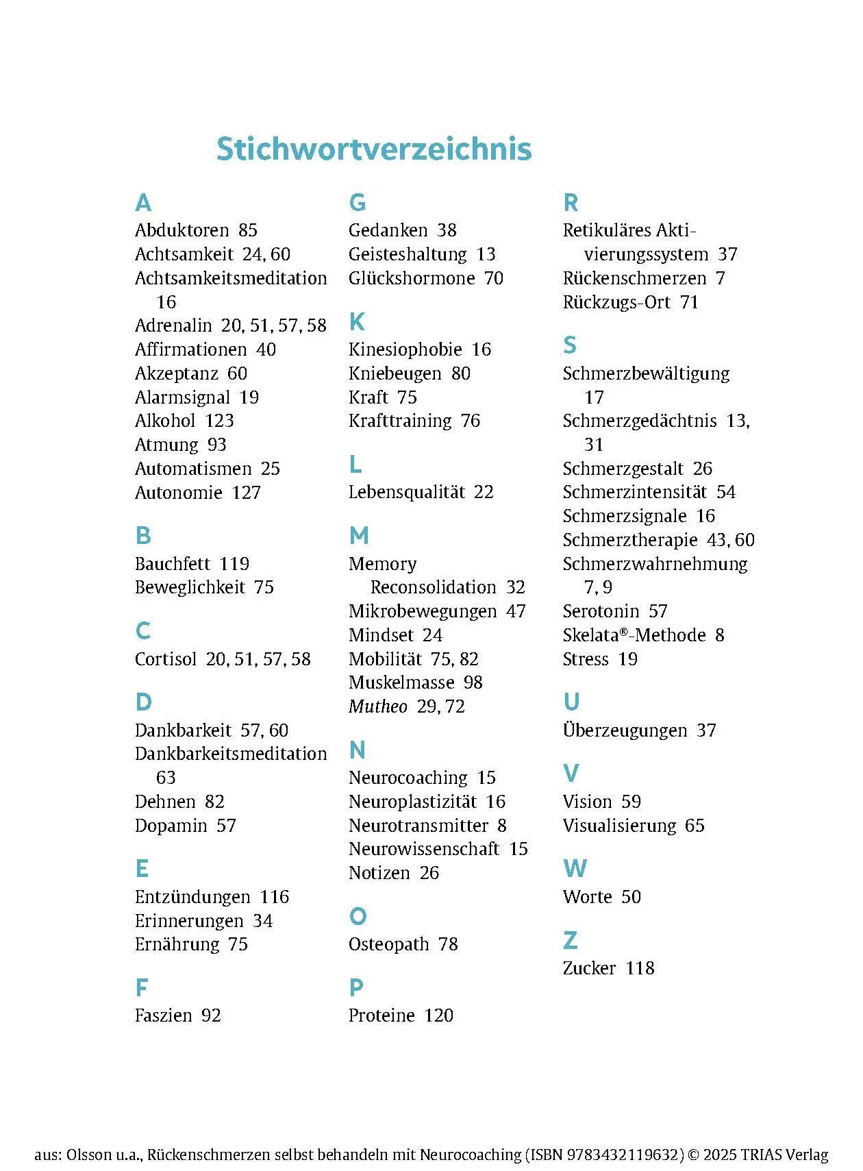 Bild: 9783432119632 | Rückenschmerzen selbst behandeln mit Neurocoaching | Olsson (u. a.)