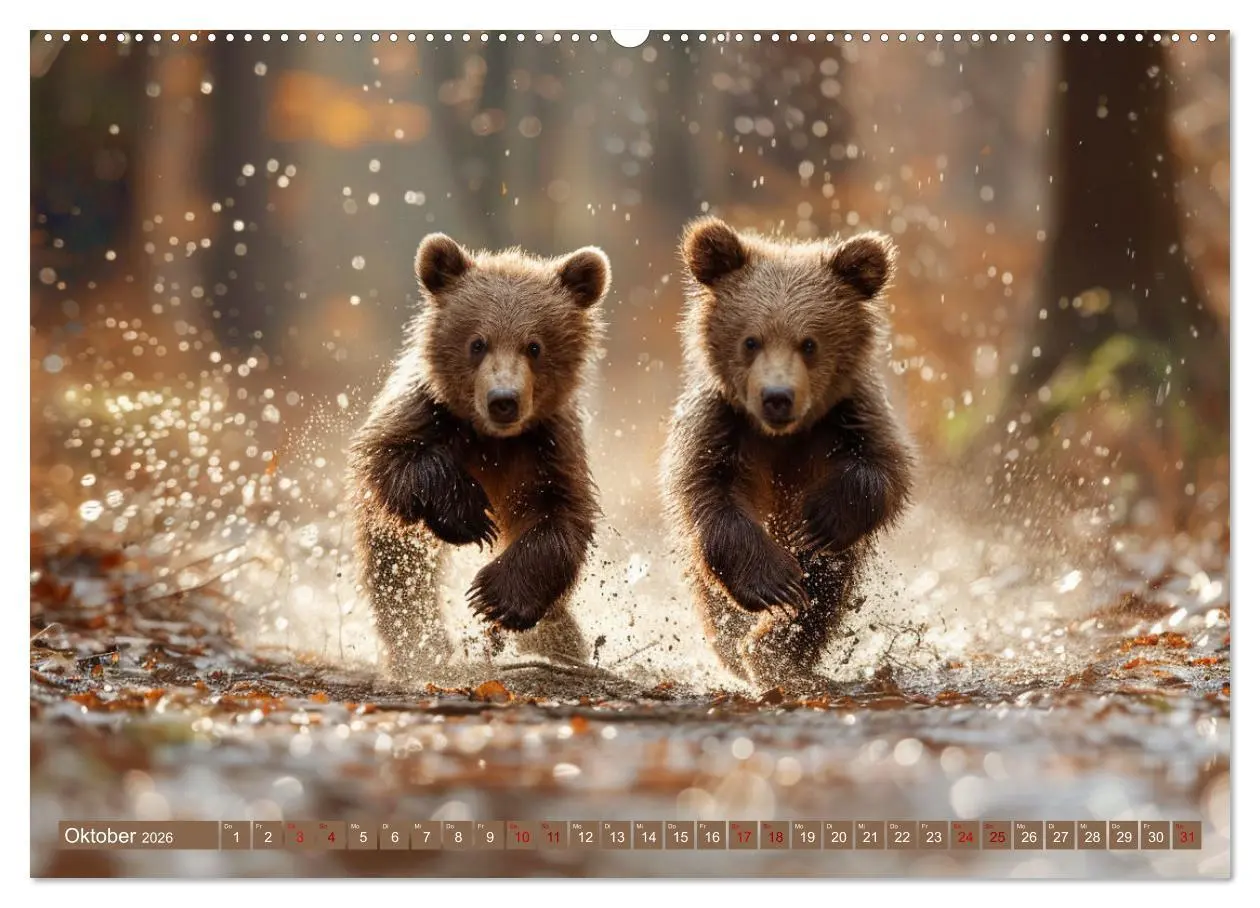 Bild: 9783457419632 | Wildes Bärenland (hochwertiger Premium Wandkalender 2026 DIN A2...