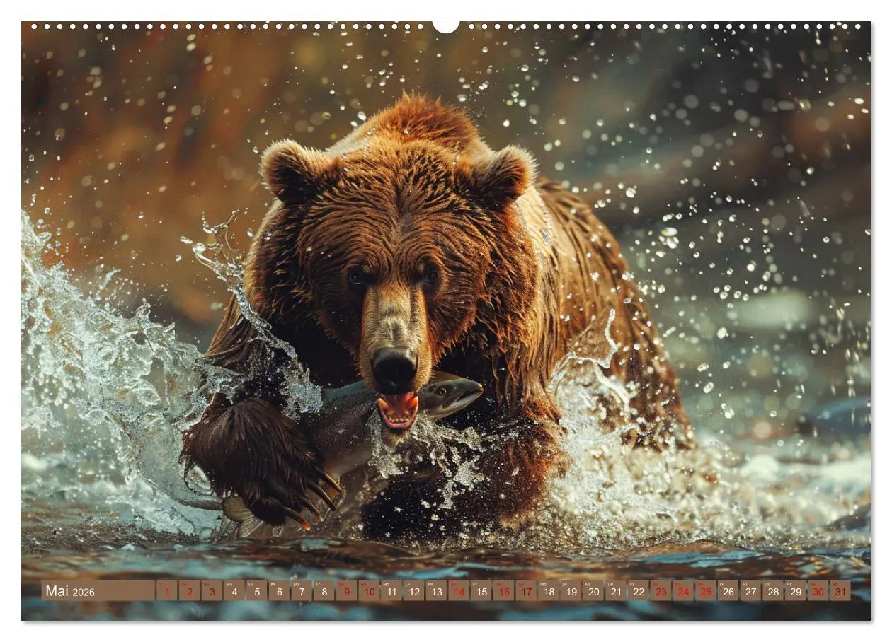 Bild: 9783457419632 | Wildes Bärenland (hochwertiger Premium Wandkalender 2026 DIN A2...