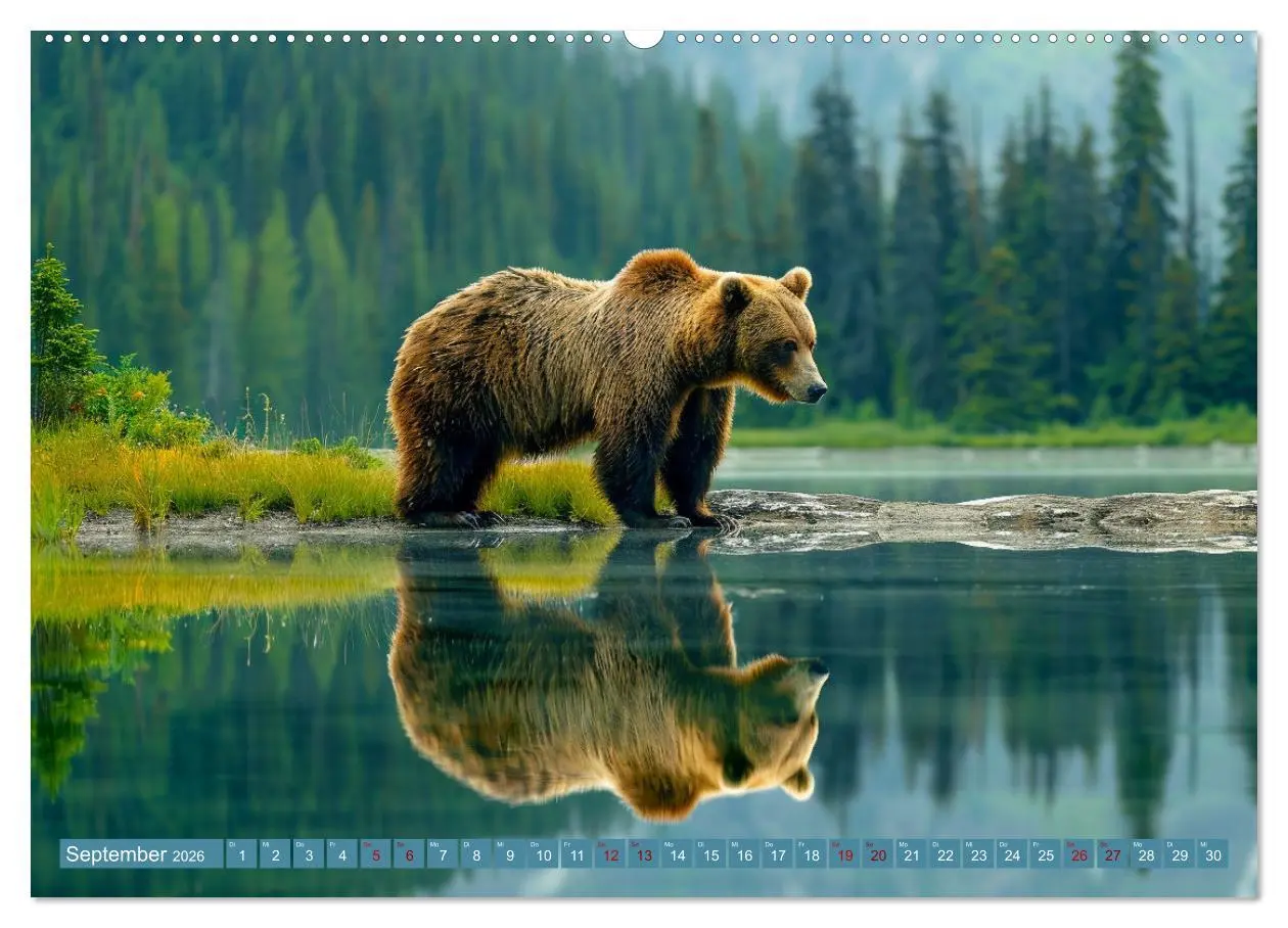 Bild: 9783457419632 | Wildes Bärenland (hochwertiger Premium Wandkalender 2026 DIN A2...