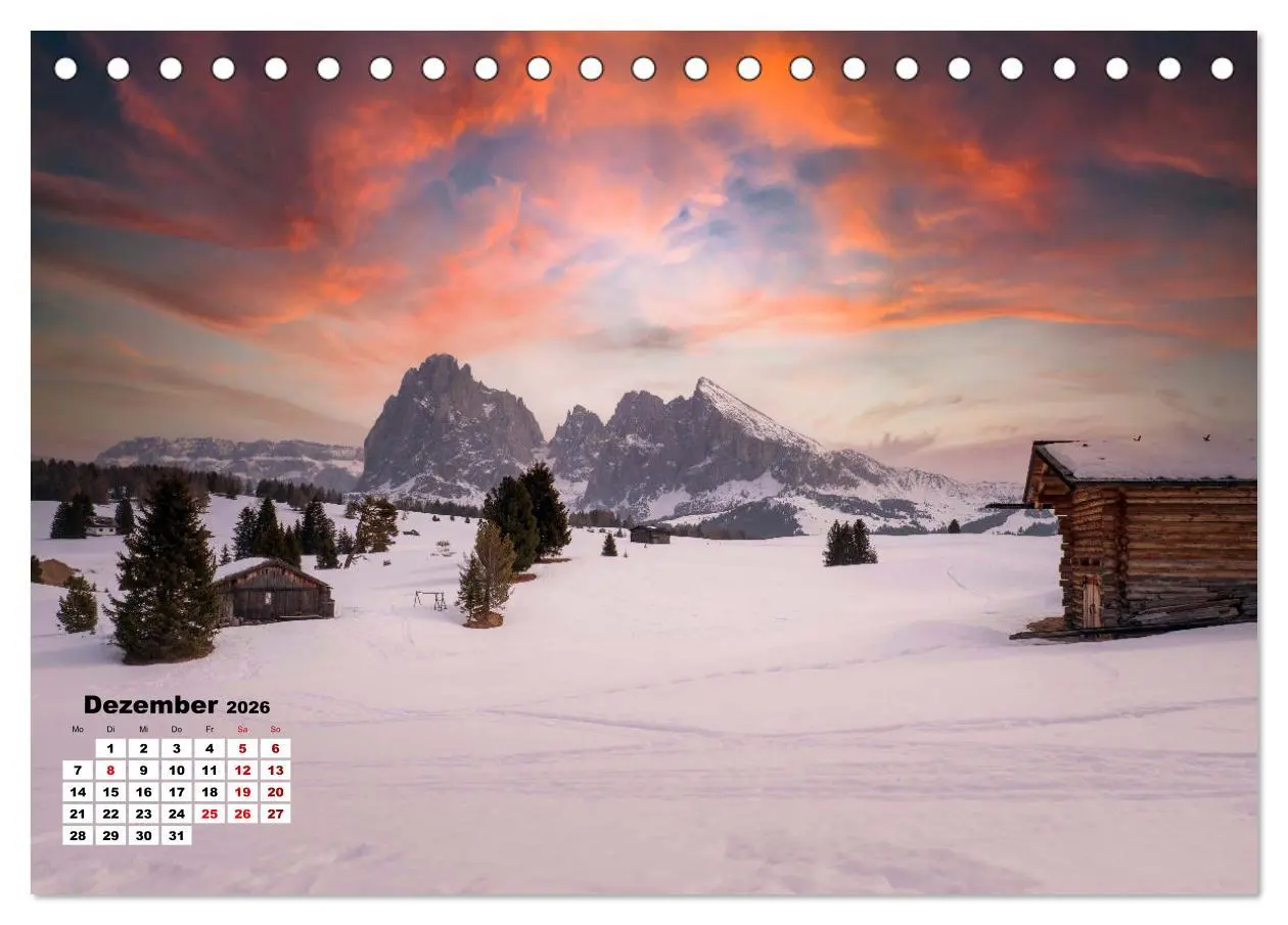 Bild: 9783457589632 | Berggipfel der Dolomiten (Tischkalender 2026 DIN A5 quer), CALVENDO...