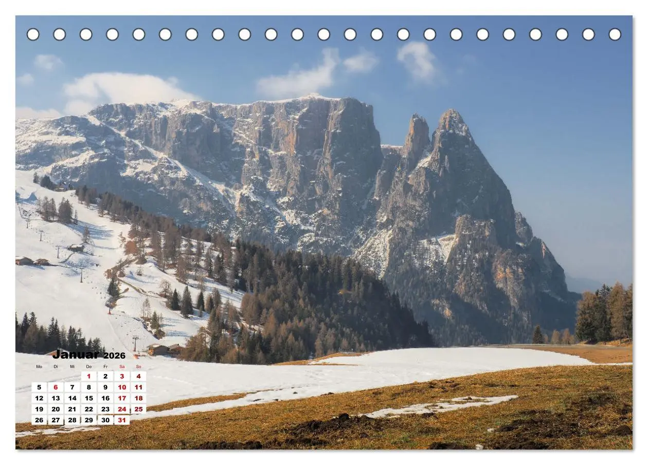Bild: 9783457589632 | Berggipfel der Dolomiten (Tischkalender 2026 DIN A5 quer), CALVENDO...