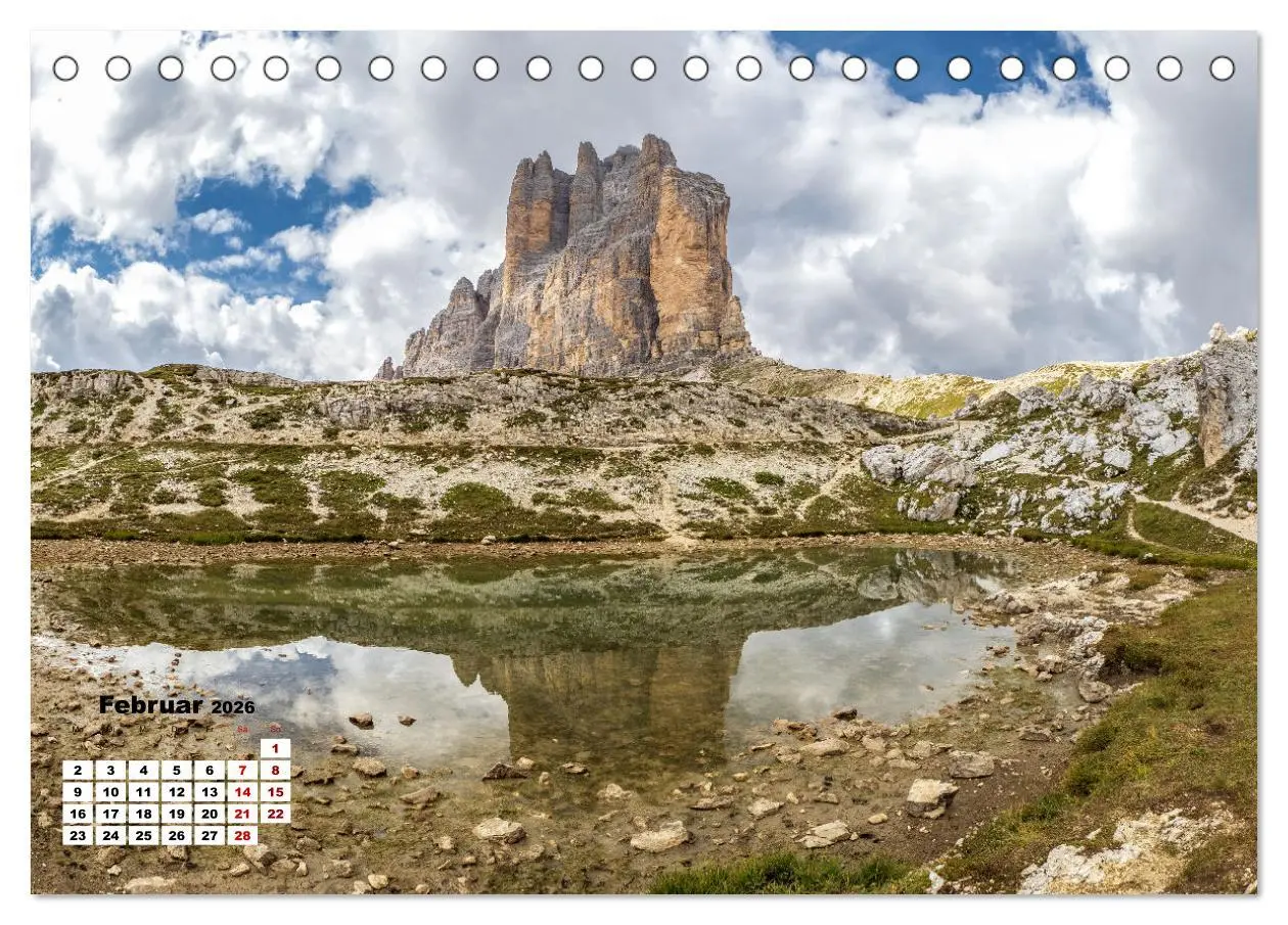Bild: 9783457589632 | Berggipfel der Dolomiten (Tischkalender 2026 DIN A5 quer), CALVENDO...
