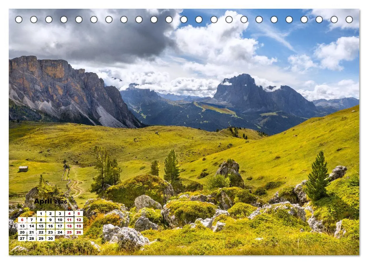 Bild: 9783457589632 | Berggipfel der Dolomiten (Tischkalender 2026 DIN A5 quer), CALVENDO...