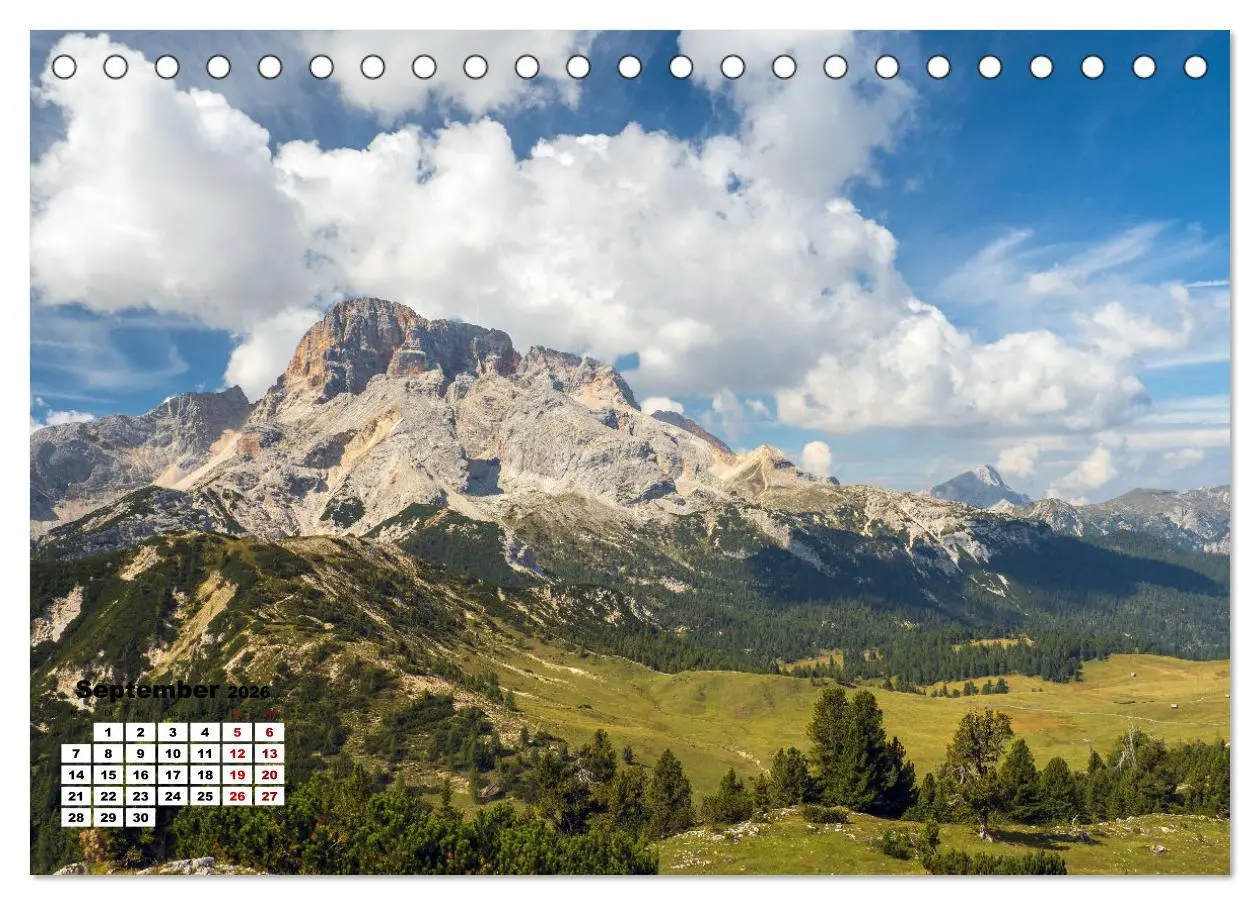 Bild: 9783457589632 | Berggipfel der Dolomiten (Tischkalender 2026 DIN A5 quer), CALVENDO...