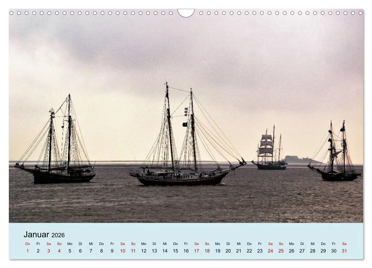 Bild: 9783457899632 | Parade der Windjammer - 2026 (Wandkalender 2026 DIN A3 quer),...