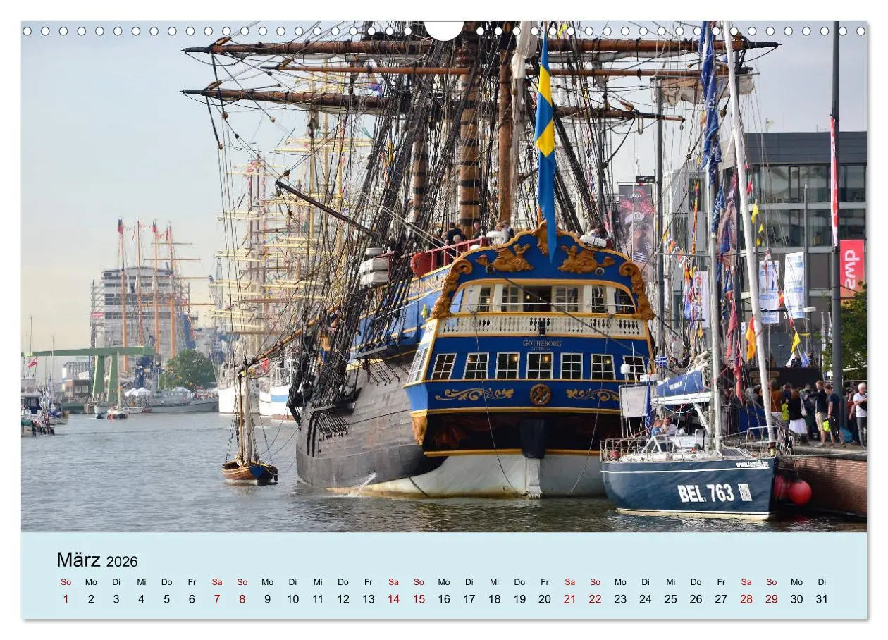 Bild: 9783457899632 | Parade der Windjammer - 2026 (Wandkalender 2026 DIN A3 quer),...