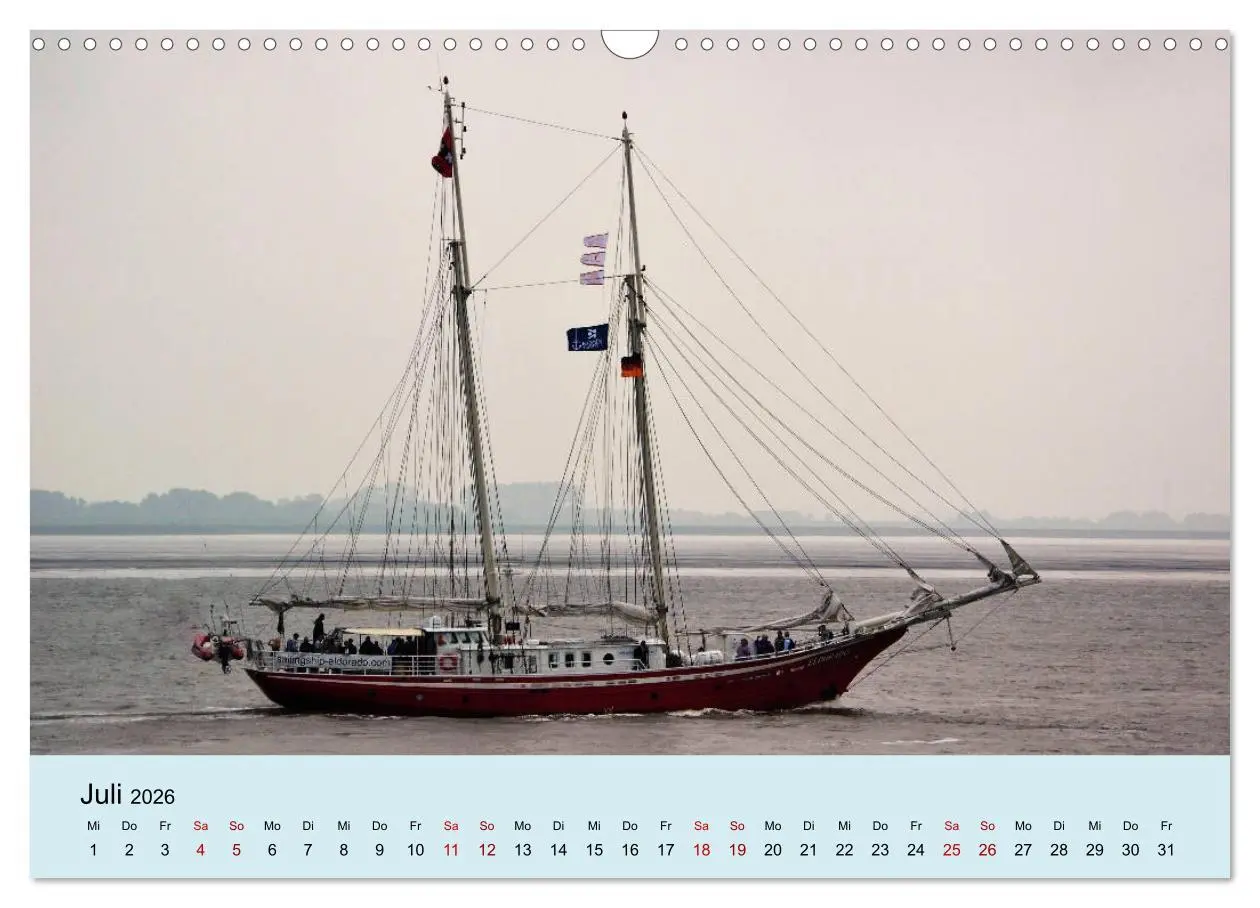 Bild: 9783457899632 | Parade der Windjammer - 2026 (Wandkalender 2026 DIN A3 quer),...