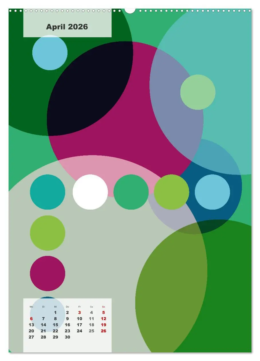 Bild: 9783516369632 | Geometrical ART (Wandkalender 2026 DIN A2 hoch), CALVENDO...
