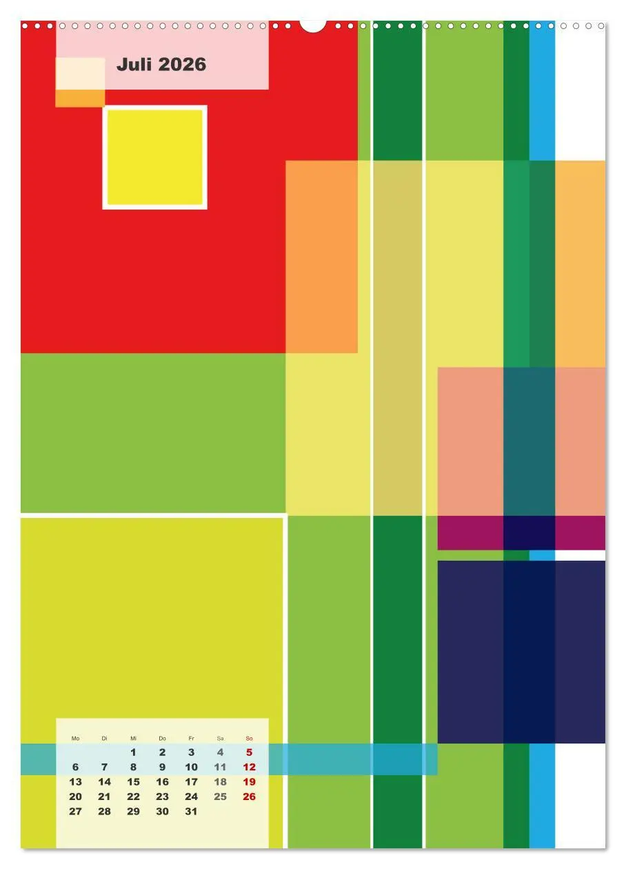 Bild: 9783516369632 | Geometrical ART (Wandkalender 2026 DIN A2 hoch), CALVENDO...