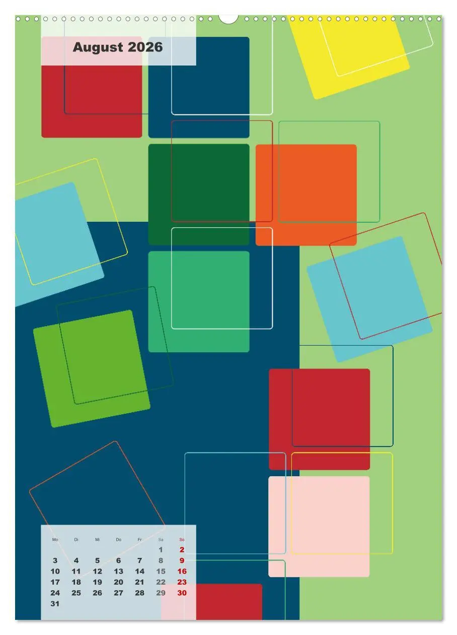 Bild: 9783516369632 | Geometrical ART (Wandkalender 2026 DIN A2 hoch), CALVENDO...