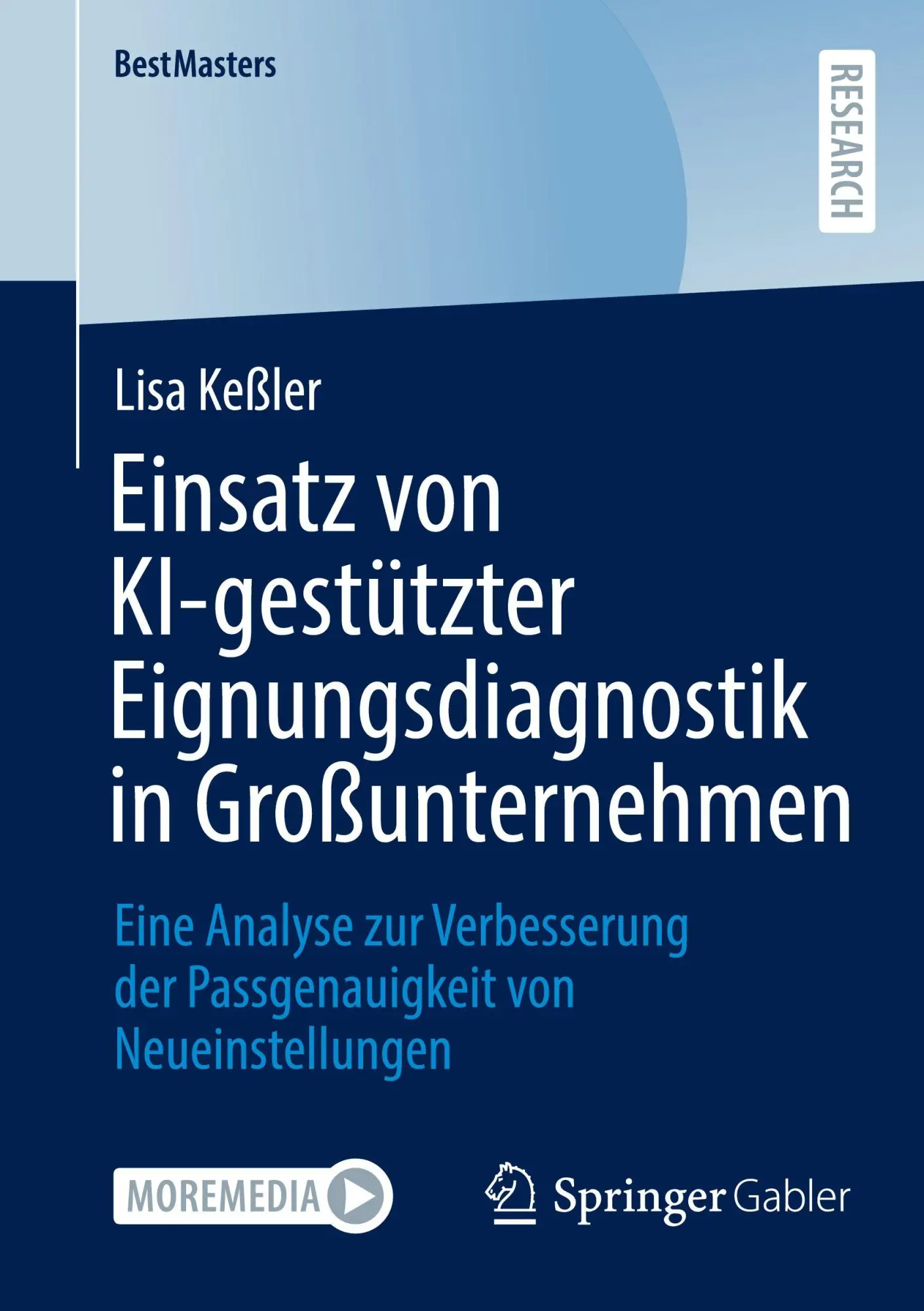 Cover: 9783658489632 | Einsatz von KI-gestützter Eignungsdiagnostik in Großunternehmen | Buch