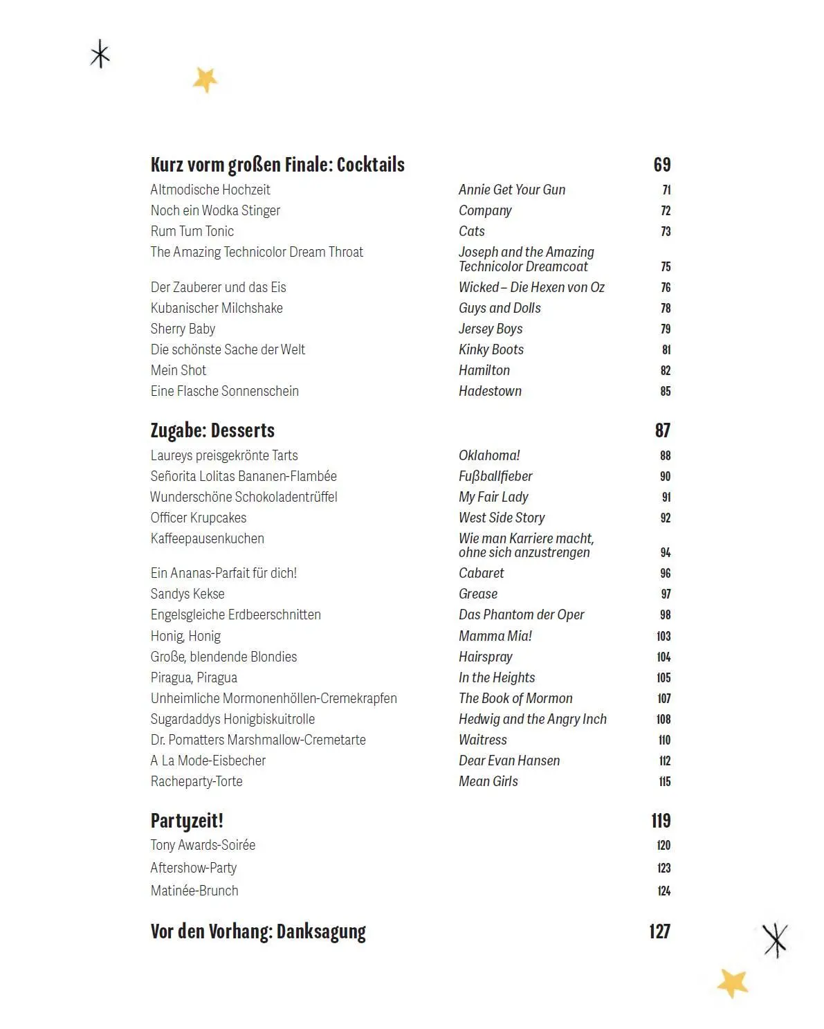 Bild: 9783833239632 | Das Musical-Kochbuch | Bühne frei für Schlemmerei! | Tara Theoharis