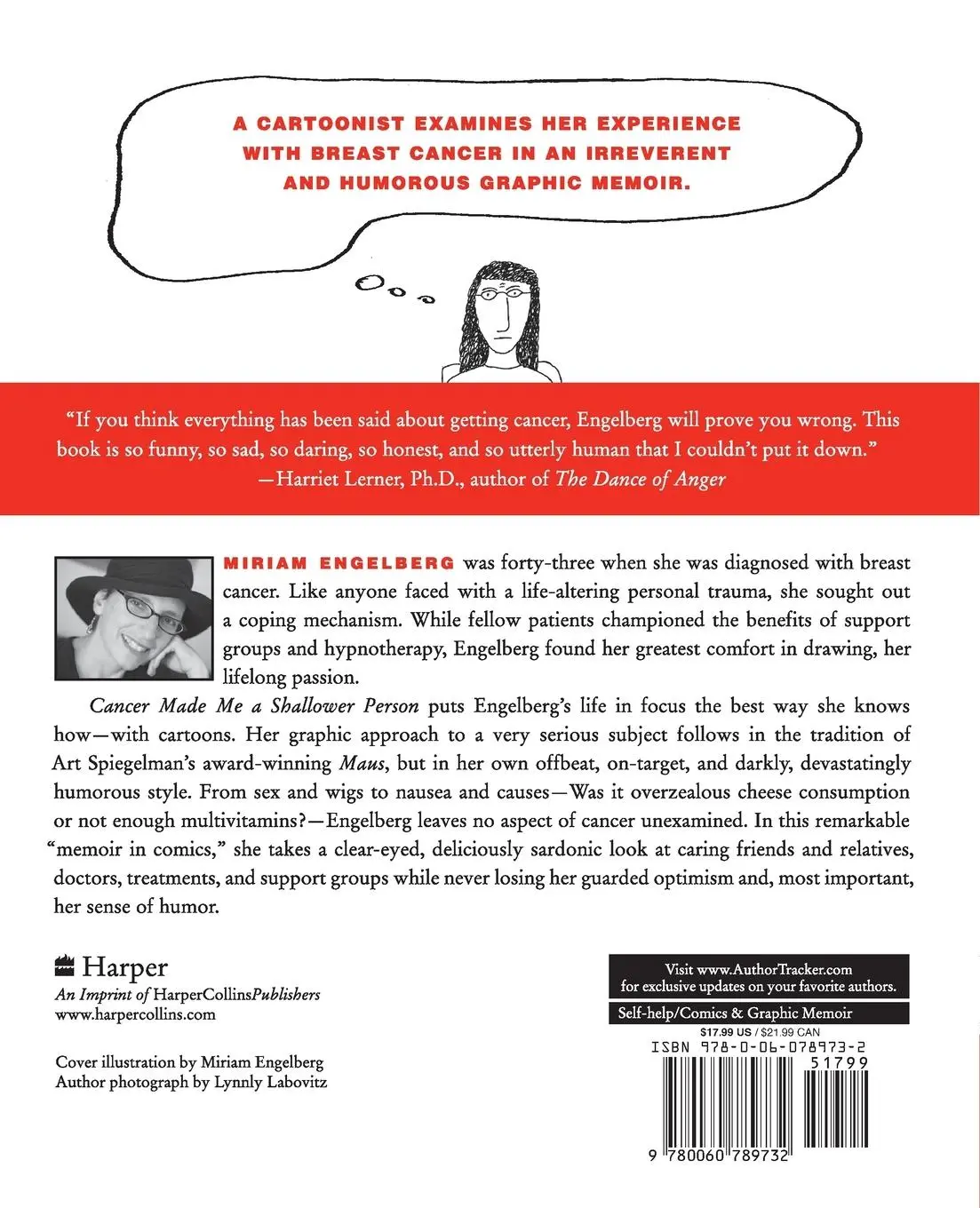 Rückseite: 9780060789732 | Cancer Made Me a Shallower Person | A Memoir in Comics | Engelberg