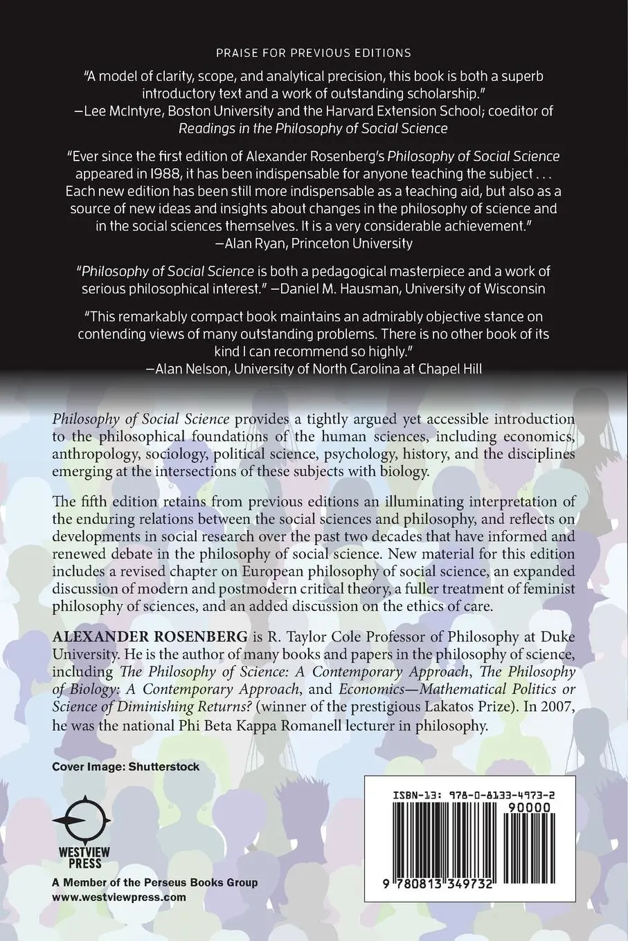 Rückseite: 9780813349732 | Philosophy of Social Science | Alexander Rosenberg | Taschenbuch