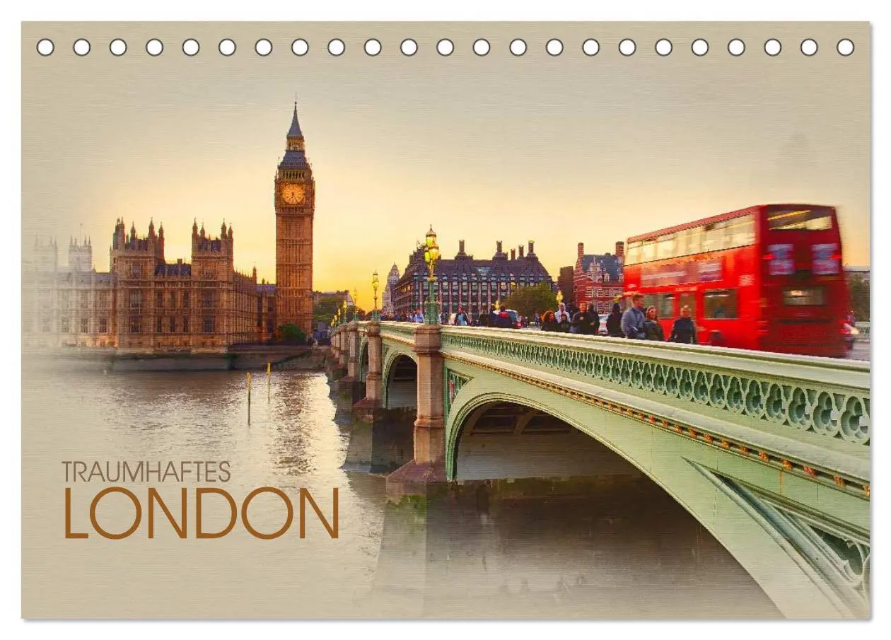 Cover: 9783457959732 | Traumhaftes London (Tischkalender 2026 DIN A5 quer), CALVENDO...
